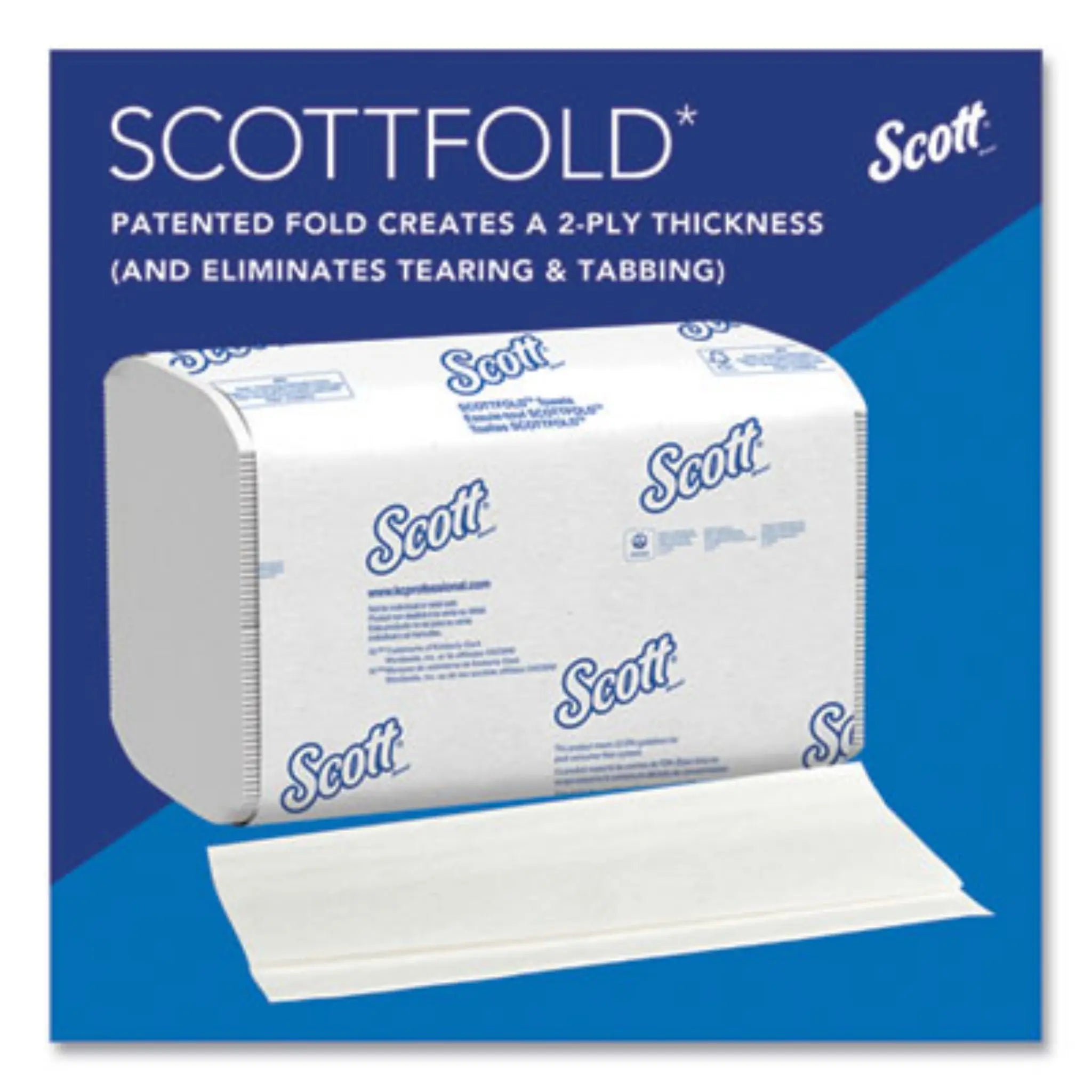 KIMBERLY-CLARK KCC01980 Pro Scottfold Towels, Patented Fold