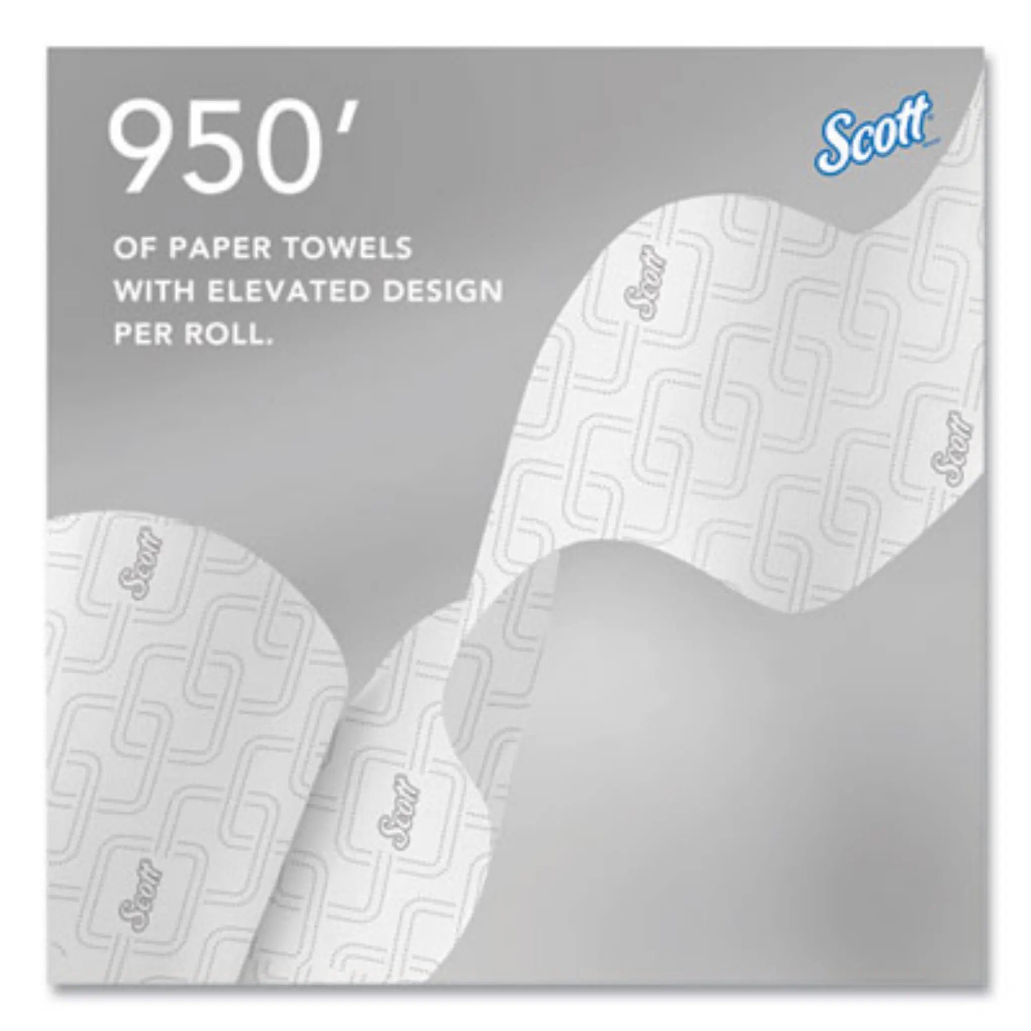 KIMBERLY-CLARK Scott 02001 Essential High Capacity Hard Roll Towel, 950'