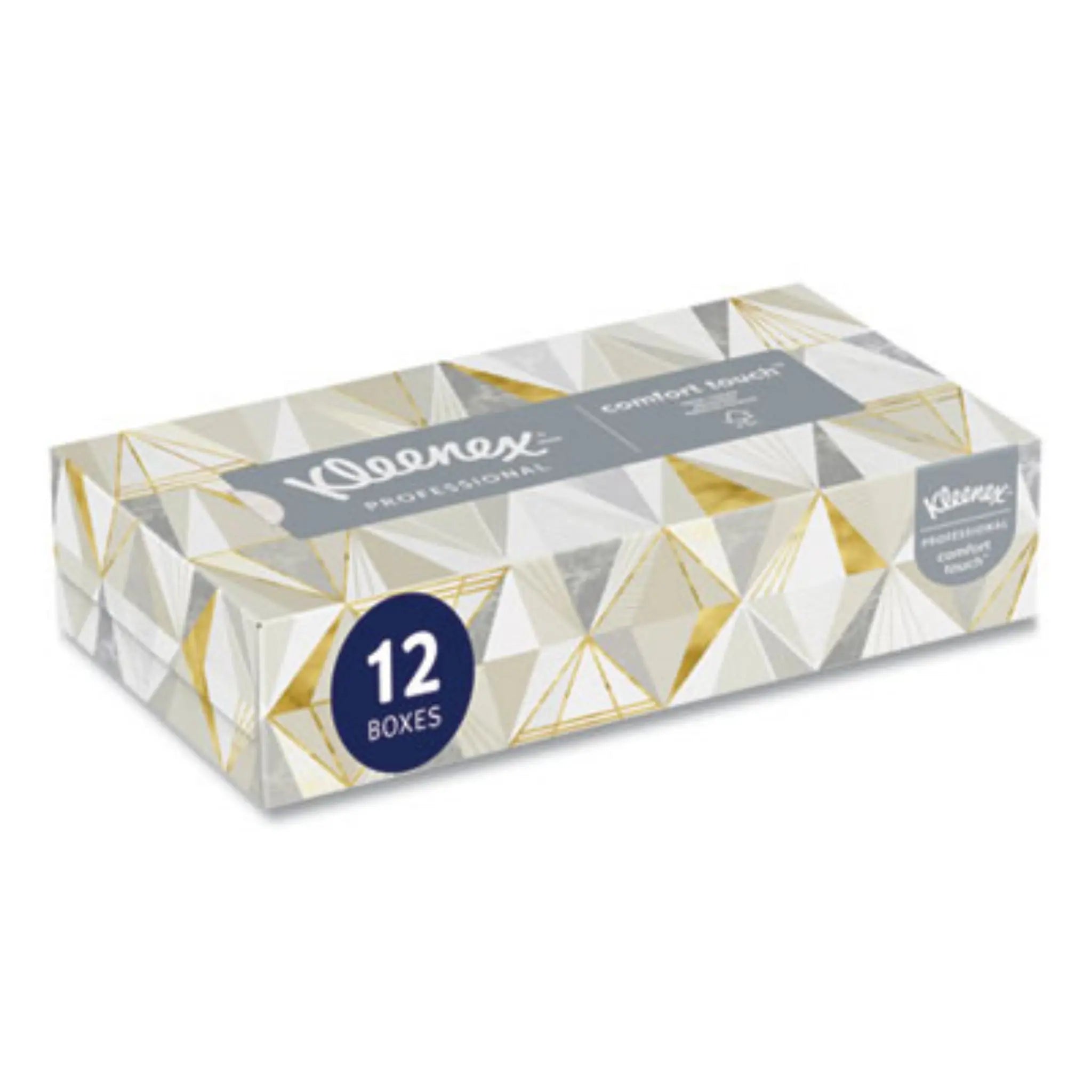 KIMBERLY-CLARK Kleenex 03076 White Facial Tissue for Business, Front View