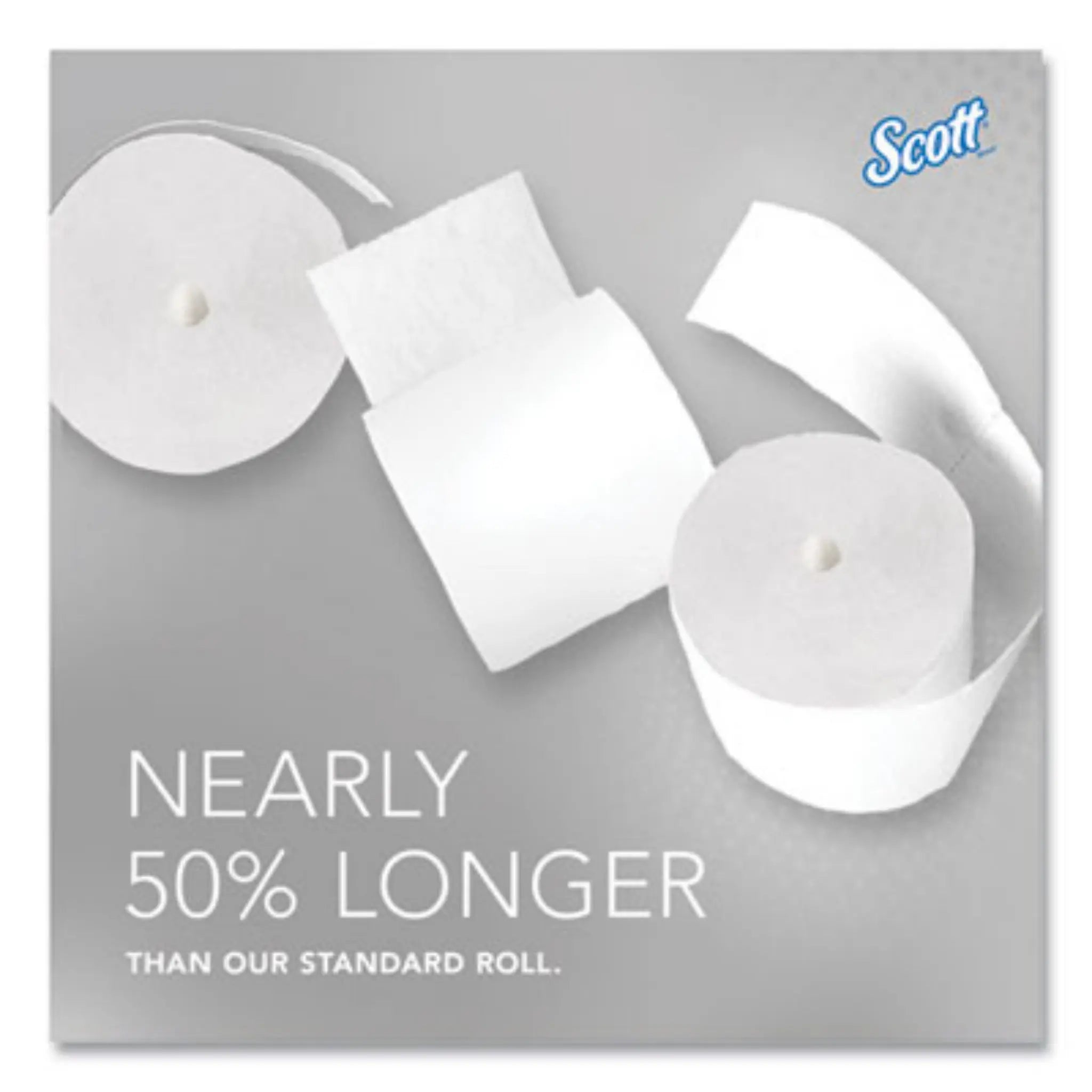 KIMBERLY-CLARK KCC04007 Essential Coreless SRB Bathroom Tissue, Nearly 50% Longer