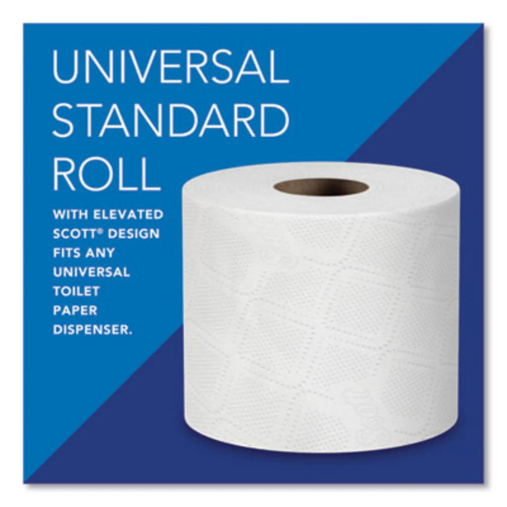 KIMBERLY-CLARK KCC04460 Essential Standard Roll Bathroom Tissue for Business, Universal Standard Roll