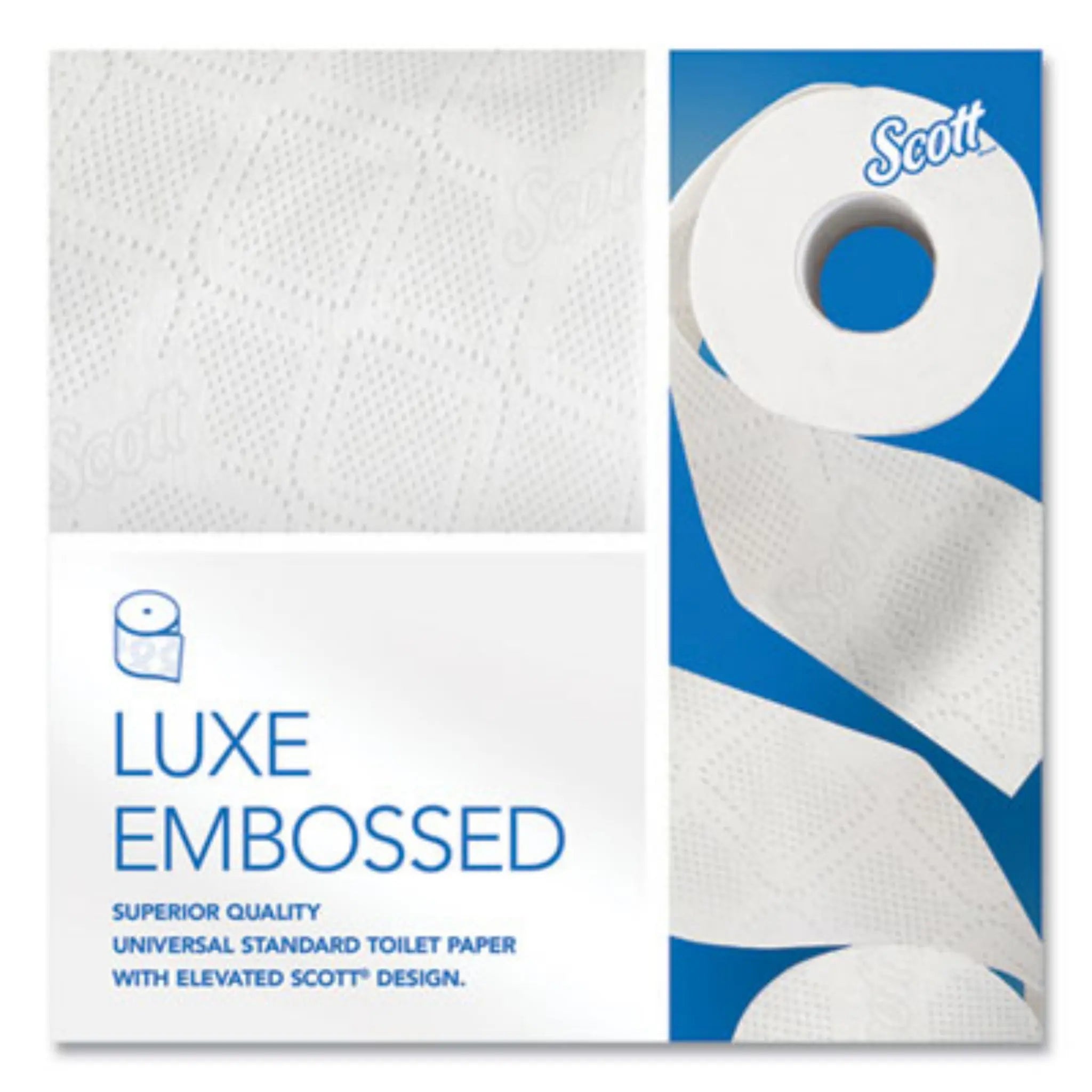 KIMBERLY-CLARK KCC04460 Essential Standard Roll Bathroom Tissue for Business, Luxe Embossed