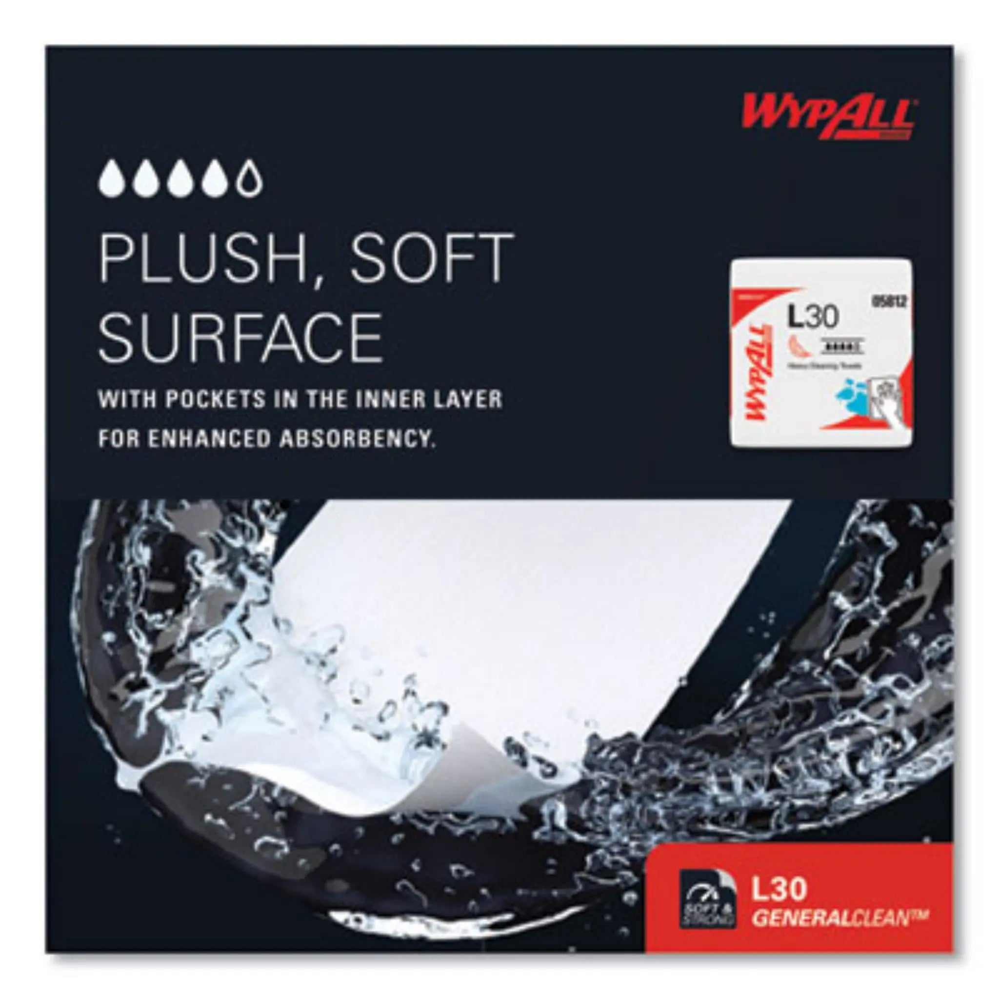 KIMBERLY-CLARK KCC05812 L30 Towels, Plush, Soft Surface