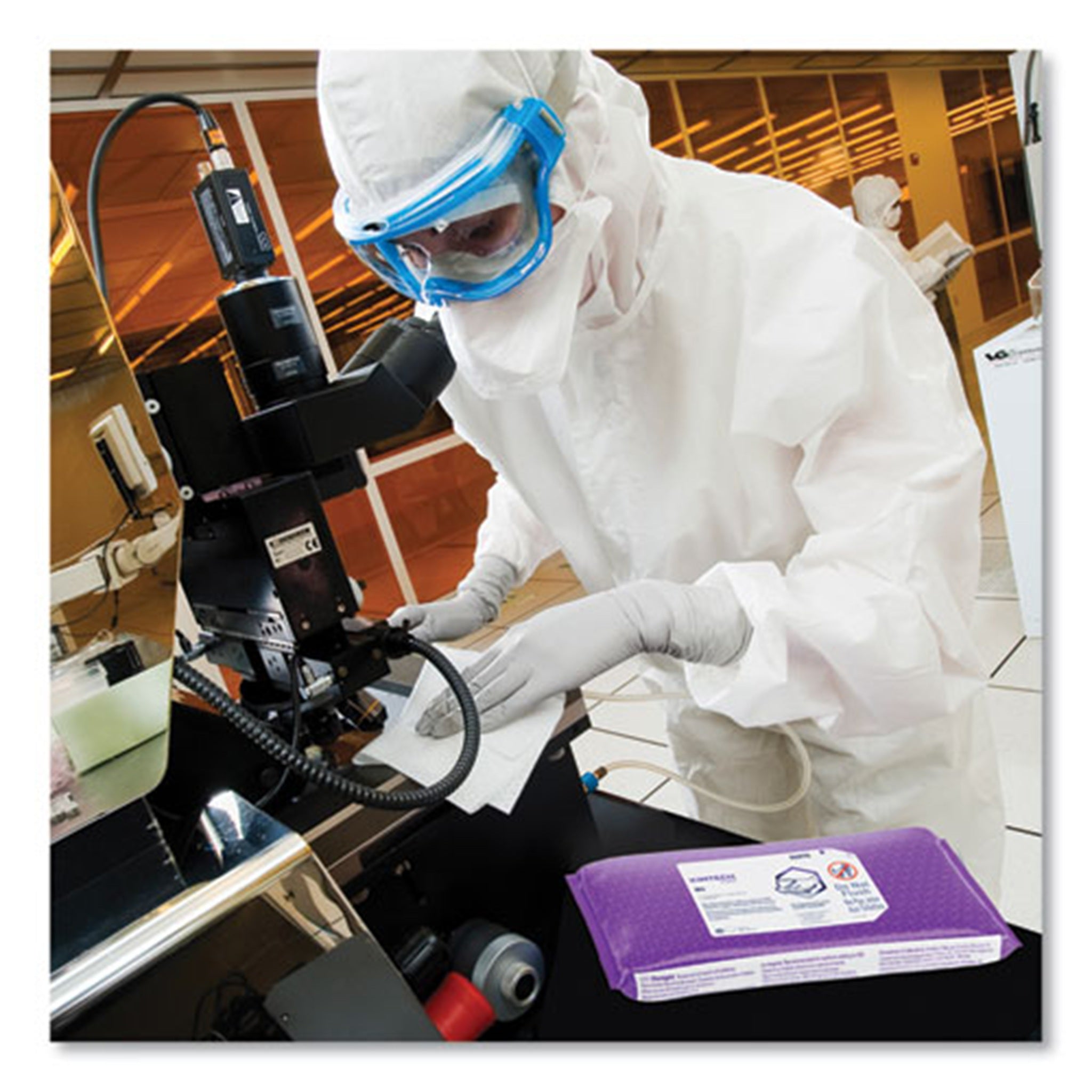 Kimberly-Clark Kimtech 06070 W4 Pre-Saturated Alcohol Wipers, 70% IPA, 1-Ply, 9 x 11, White, Pack of 40, Carton of 10 Packs