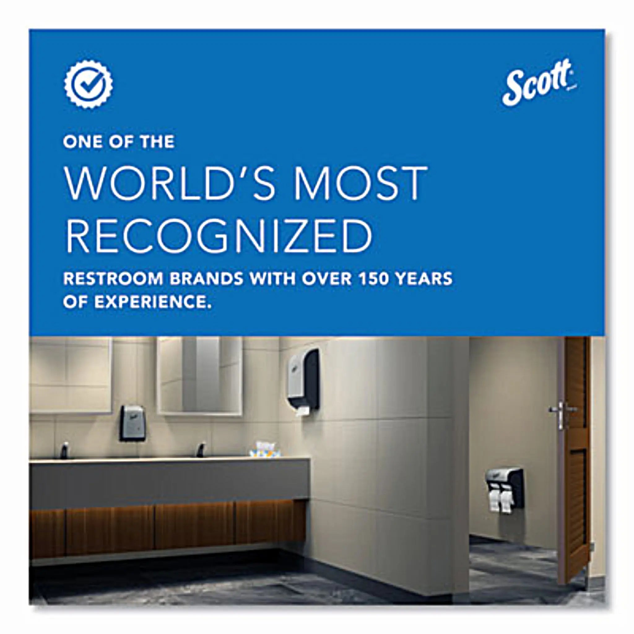 KIMBERLY CLARK Scott KCC09602 Essential Coreless Jumbo Roll Tissue Dispenser for Business, One of Most Recognized