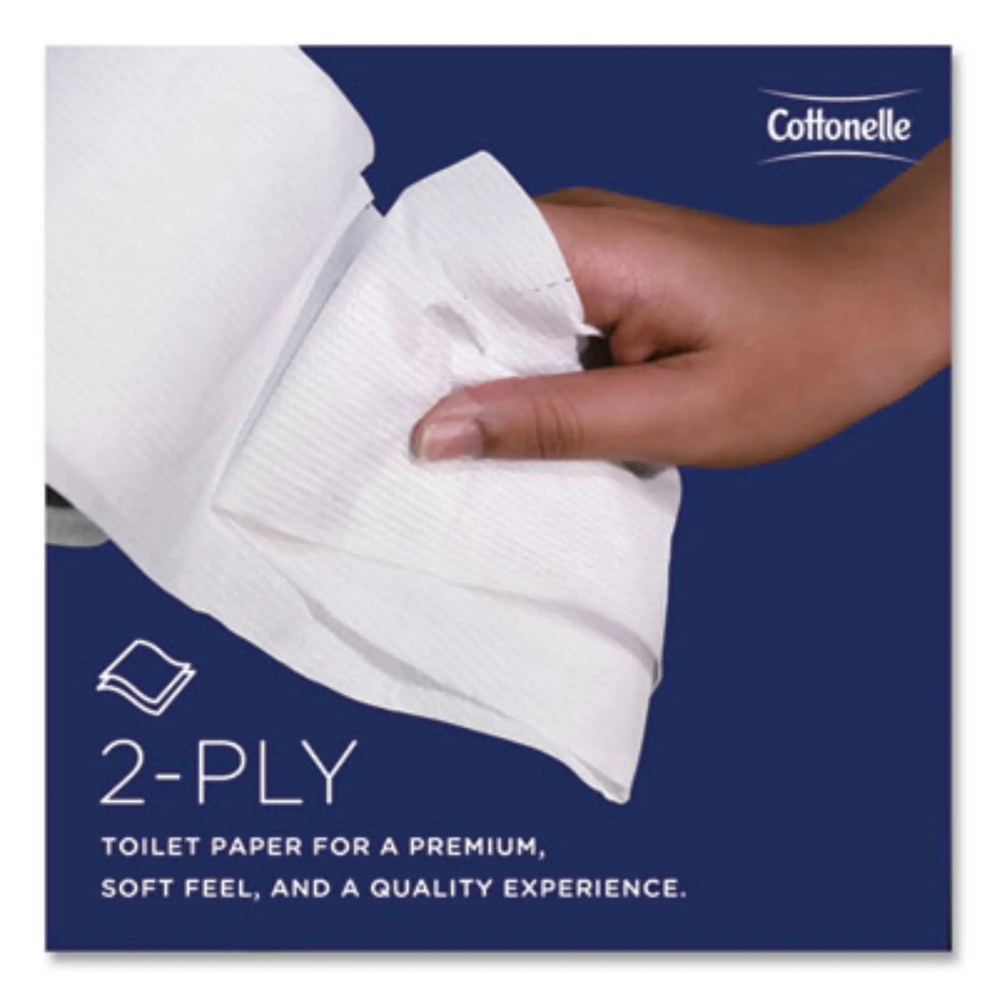 KIMBERLY-CLARK Cottonelle 17713 2-Ply Bathroom Tissue for Business, 2-Ply