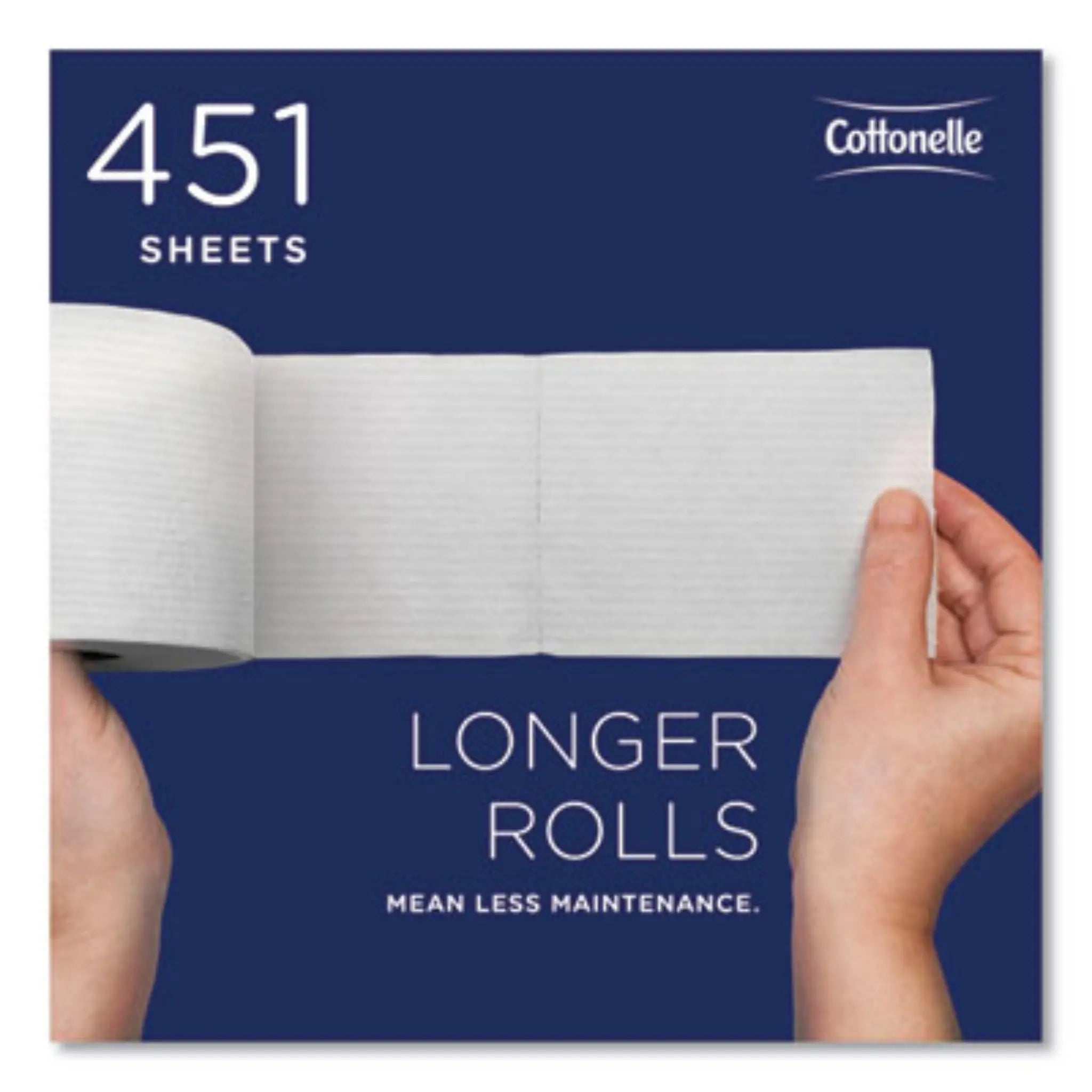 KIMBERLY-CLARK Cottonelle 17713 2-Ply Bathroom Tissue for Business, Longer Rolls