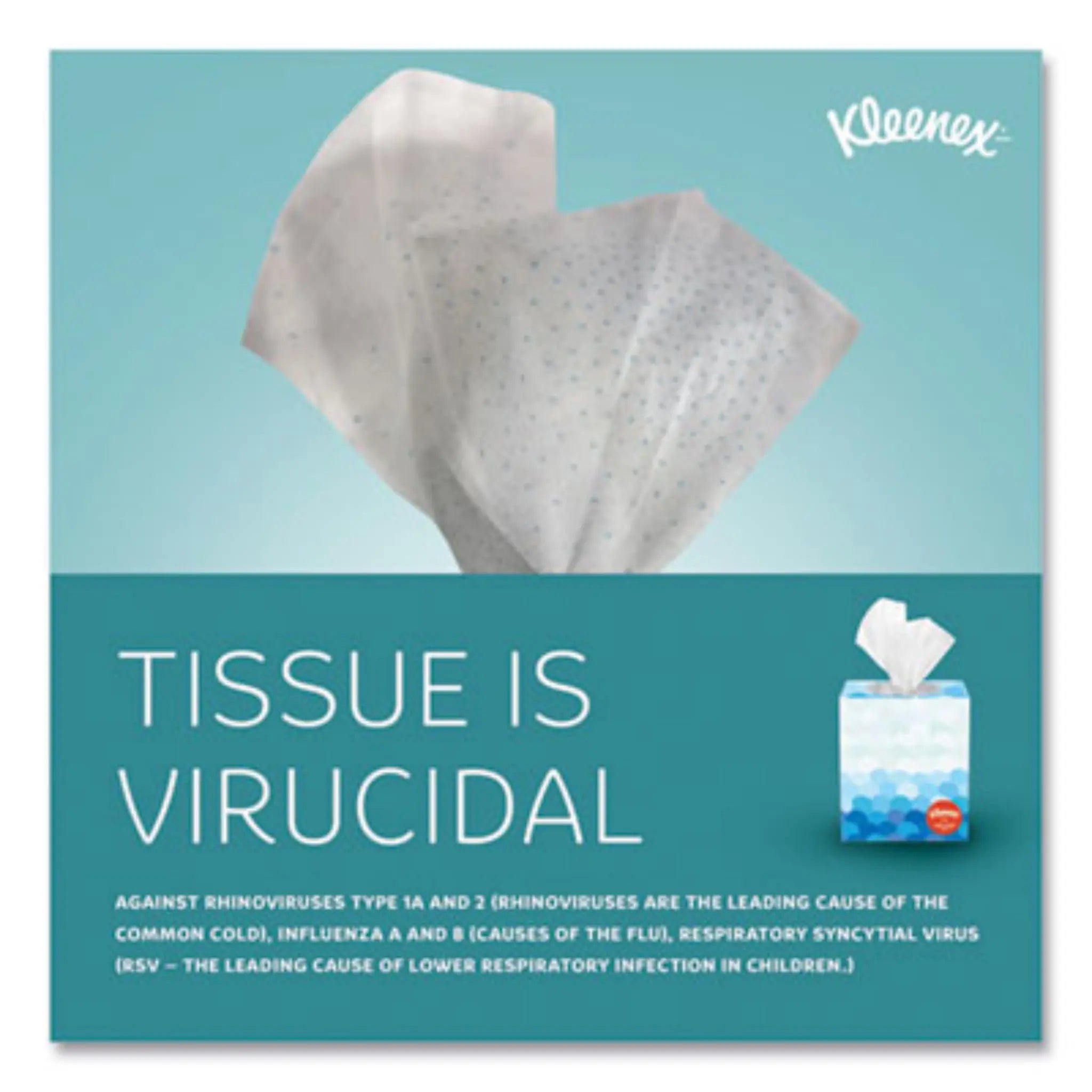 KIMBERLY-CLARK KCC21286 Boutique Anti-Viral Tissue, Virucidal