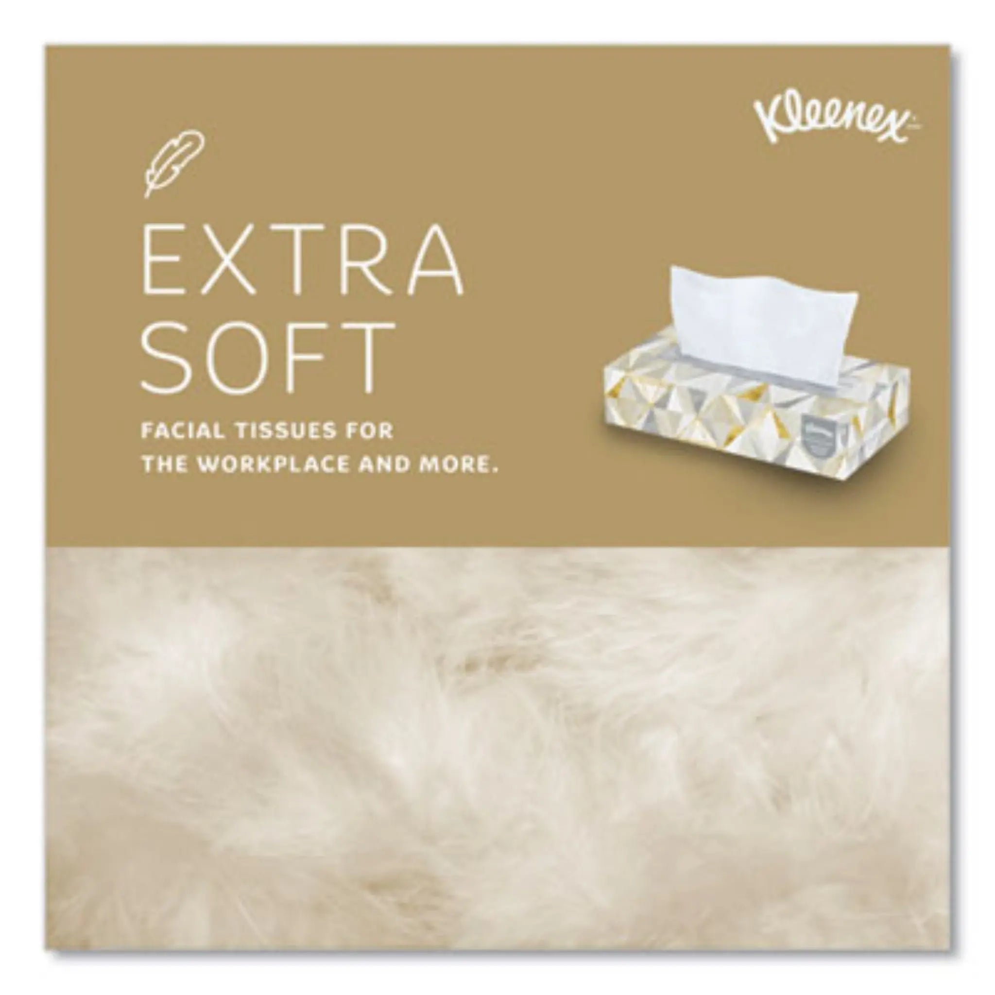 KIMBERLY-CLARK KCC21606BX White Facial Tissue, Extra Soft