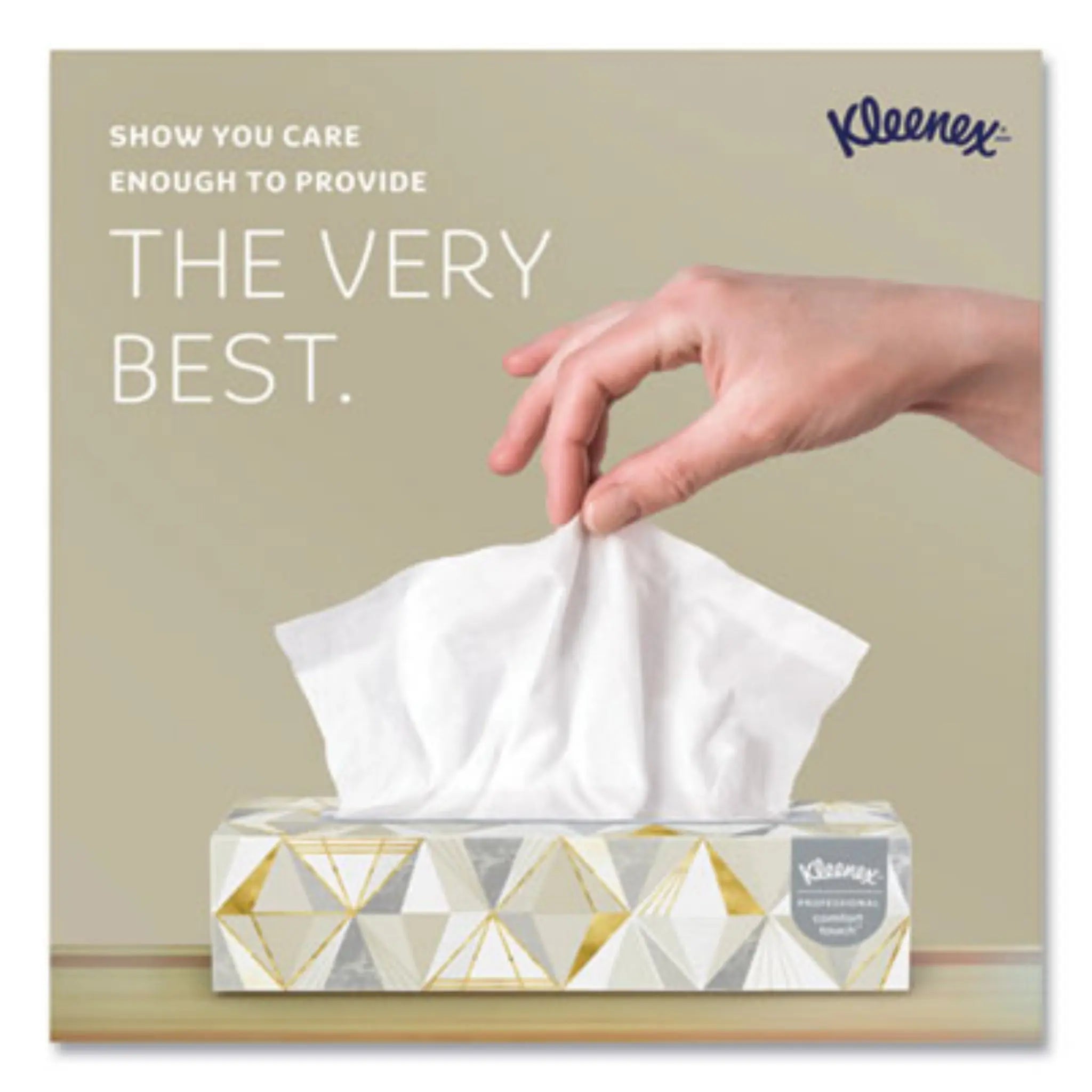 KIMBERLY-CLARK KCC21606CT White Facial Tissue for Business, The Very Best