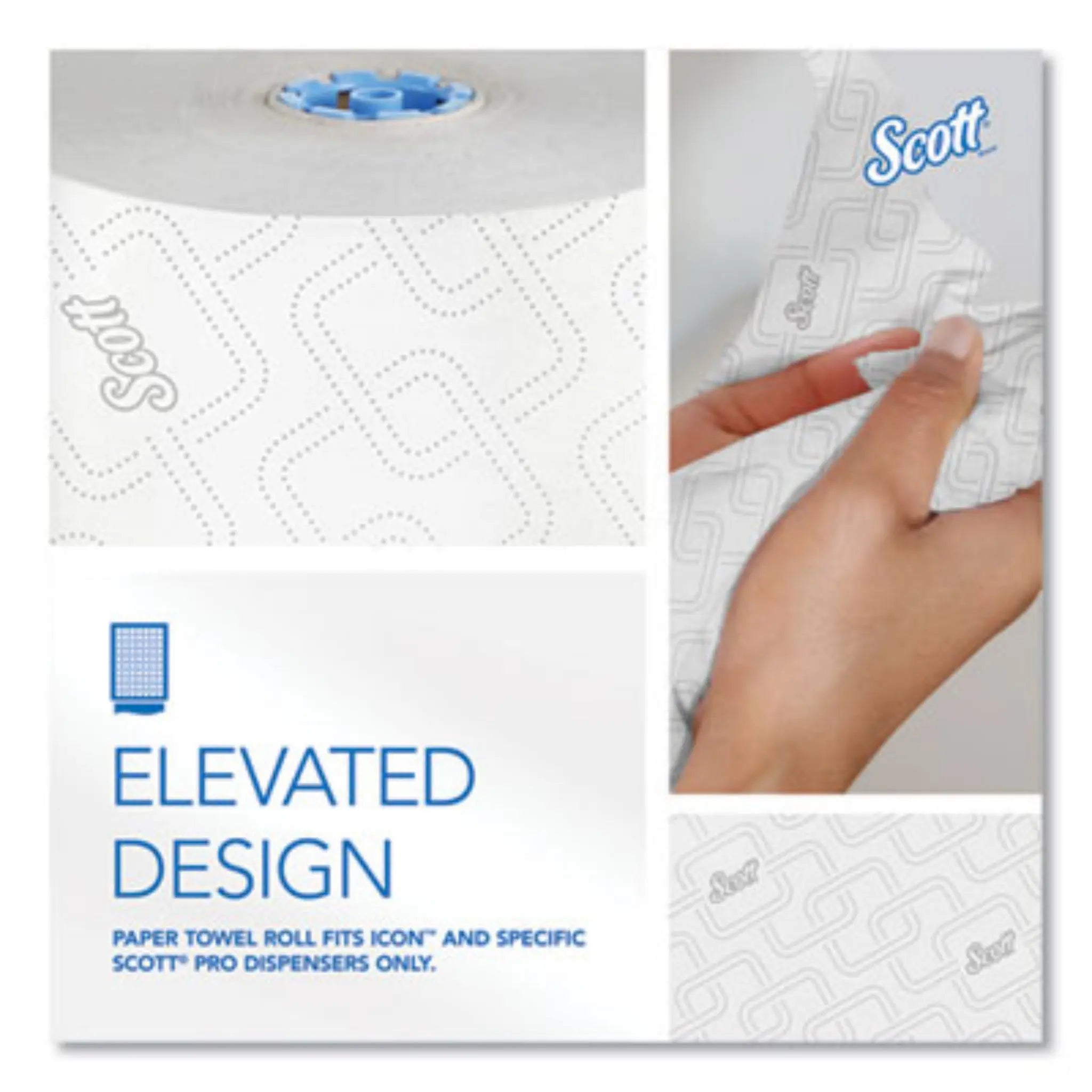 KIMBERLY-CLARK KCC25702 Pro Hard Roll Paper Towels for Scott Pro Dispenser, Elevated Design