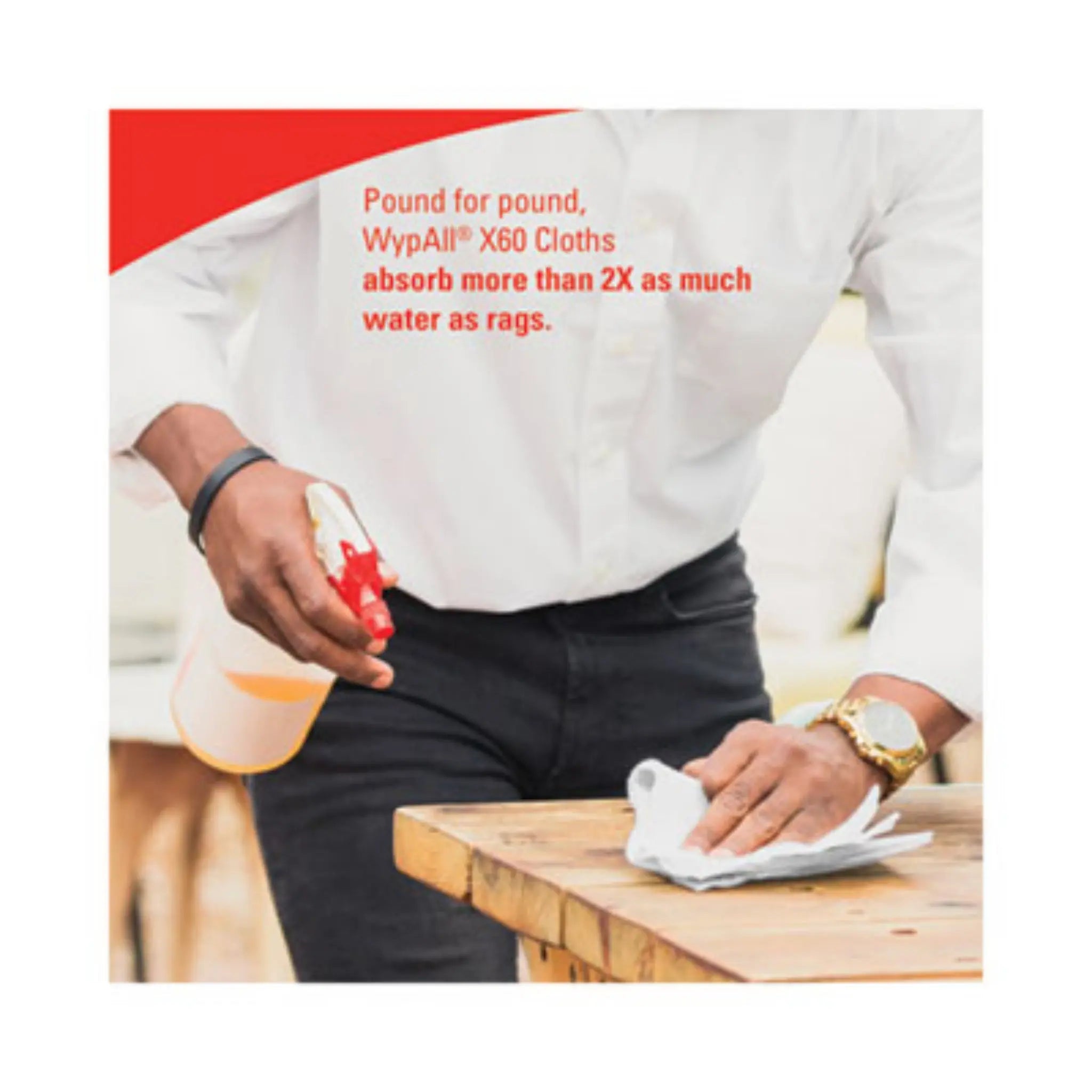 KIMBERLY-CLARK KCC34790CT General Clean X60 Cloths, POP-UP Box, Pound for Pound