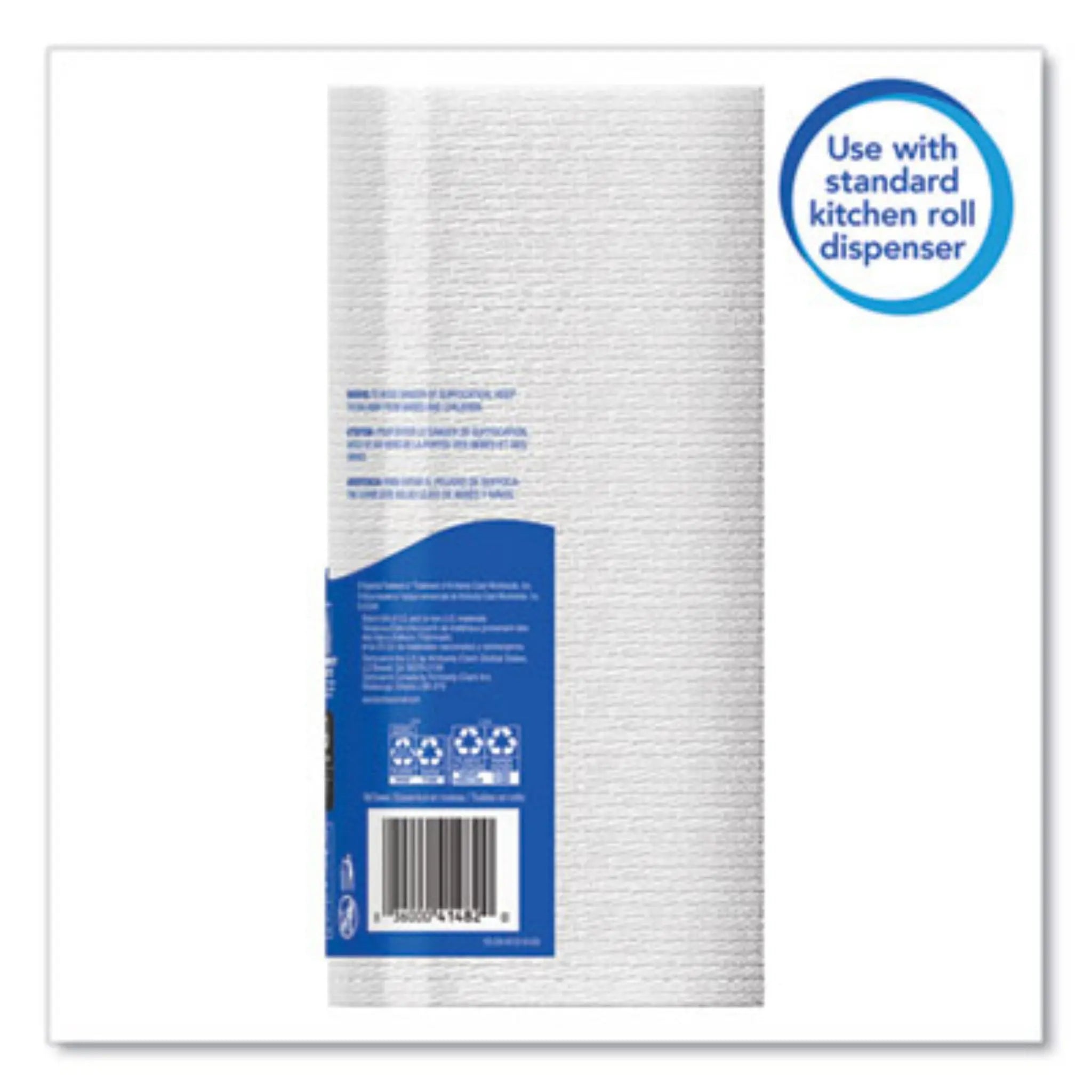 KIMBERLY-CLARK KCC41482 Kitchen Roll Towels, Back View