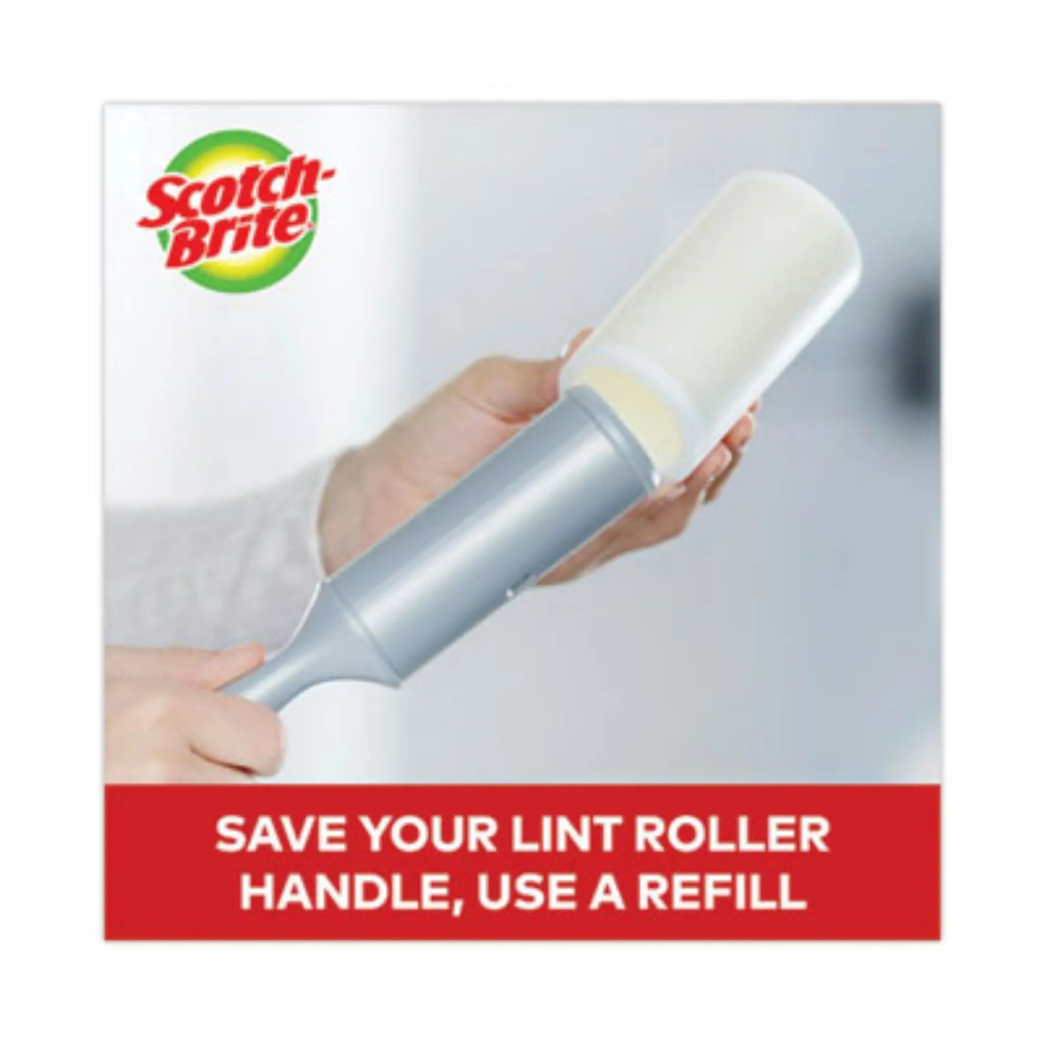 3M 836RFS60 Lint Roller Refill Roll, Save Handle