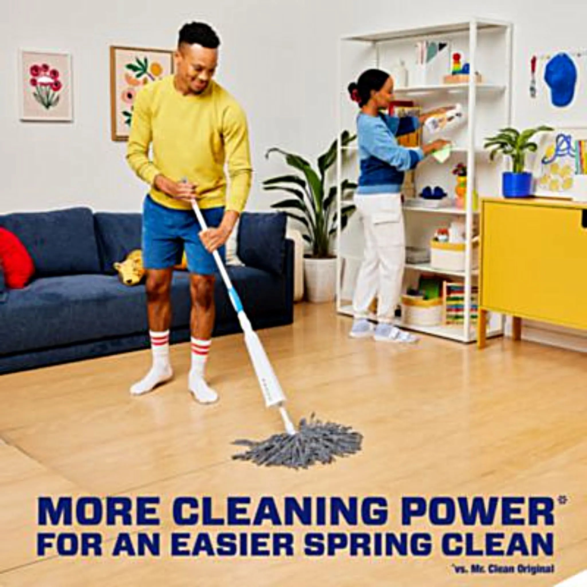 PROCTER & GAMBLE Mr. Clean PGC10725EA Multipurpose Cleaning Solution with Febreze, Meadows and Rain, 64 Ounce Bottle, More Cleaning Power