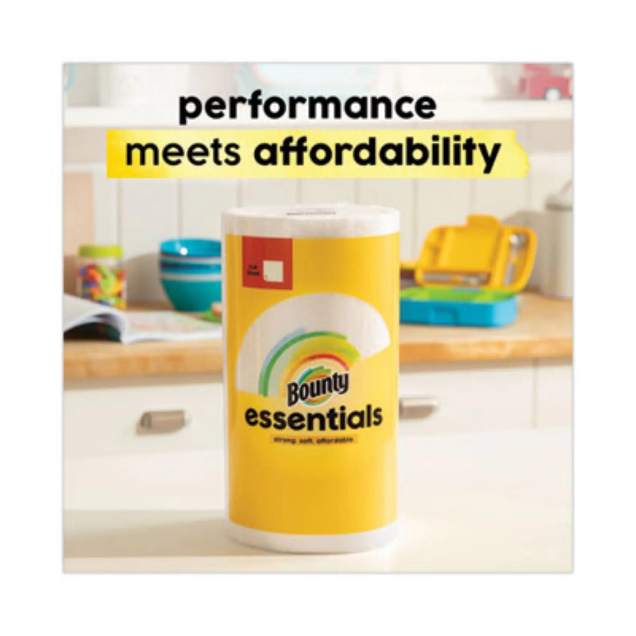 PROCTER & GAMBLE PGC74657 Essentials Kitchen Roll Paper Towels, Performance