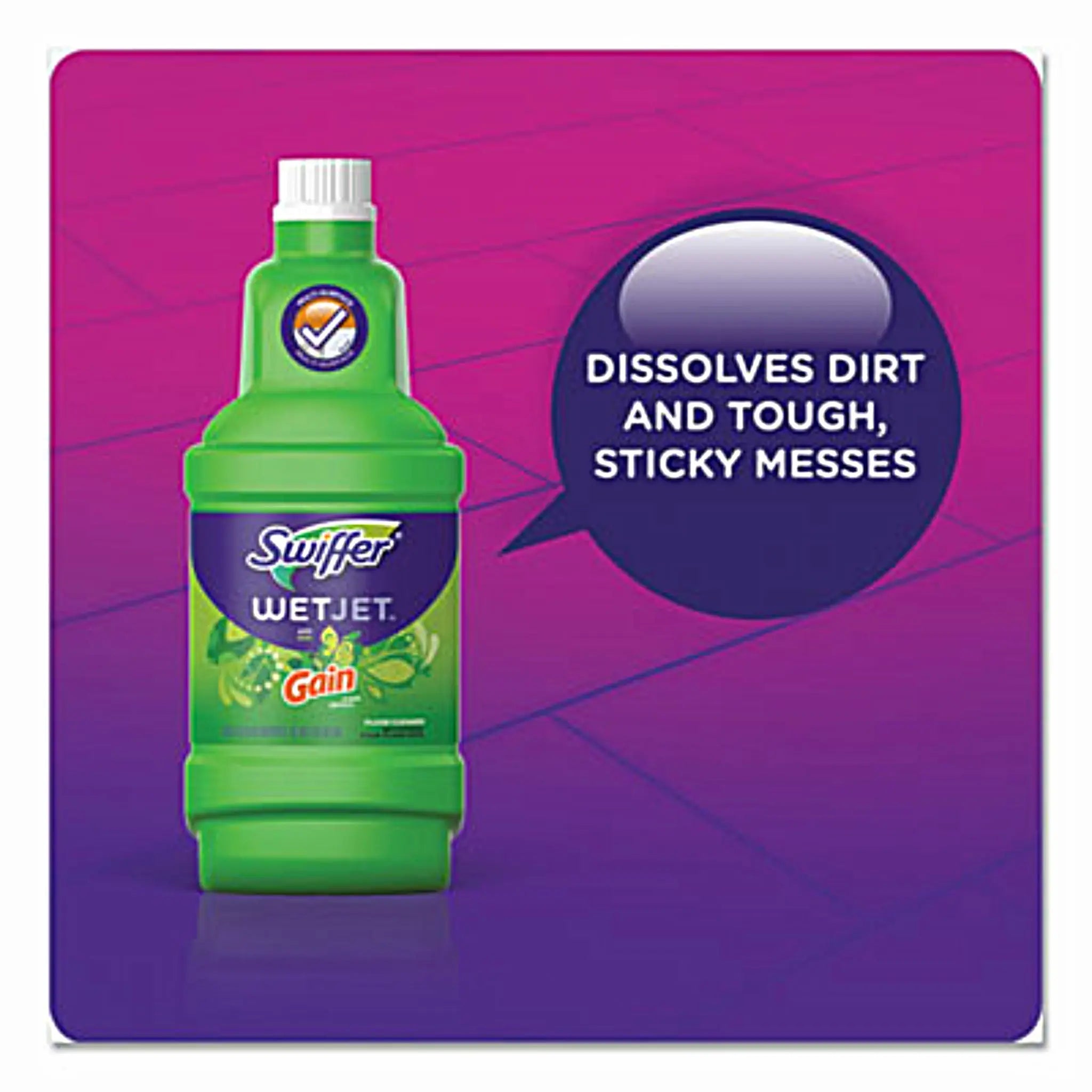 PROCTER & GAMBLE Swiffer PGC77809 WetJet System Cleaning-Solution Refill, Original Scent, 1.25 L Bottle, Dissolves Dirt and Tough Sticky Messes