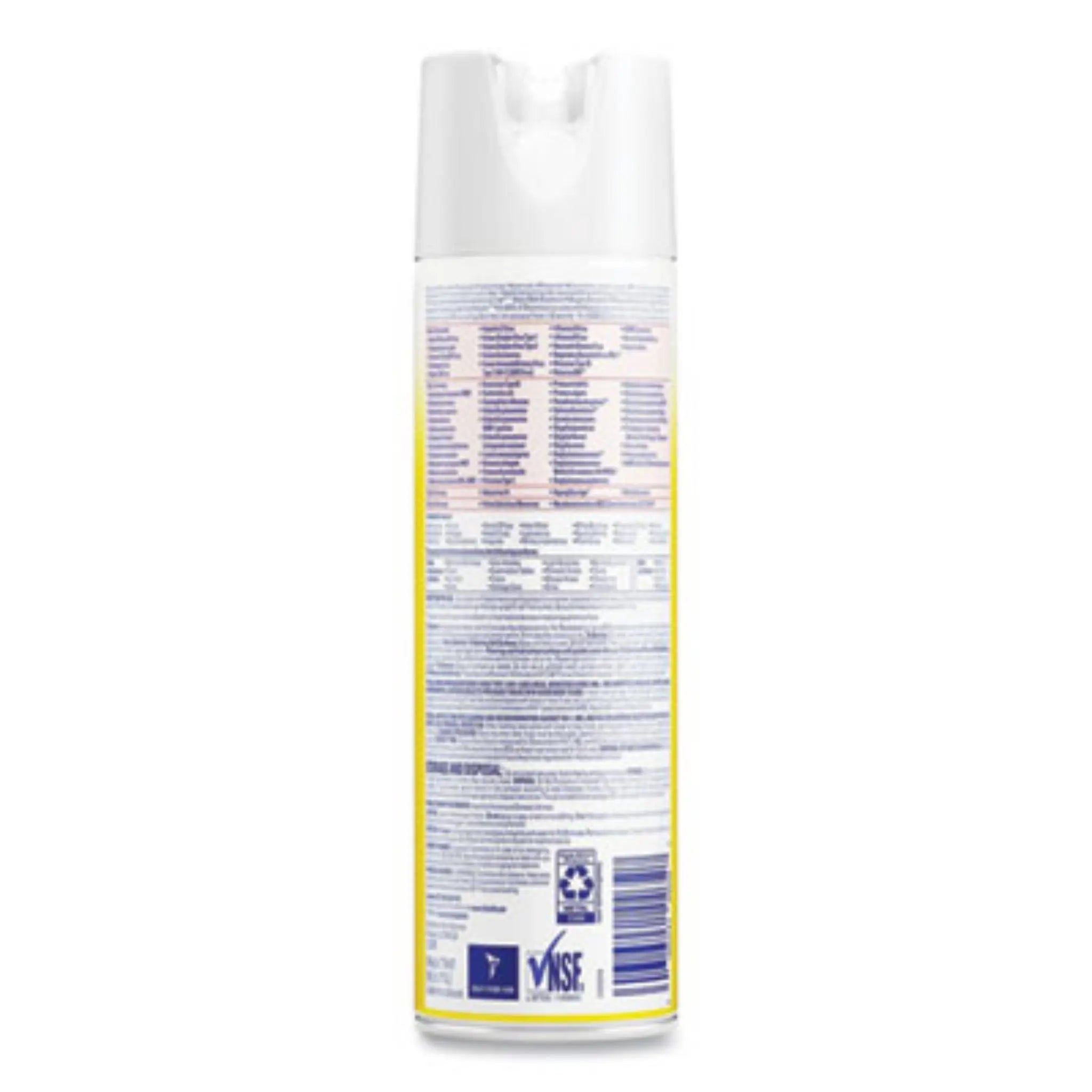 RECKITT BENCKISER RAC04650EA Disinfectant Spray, Back View