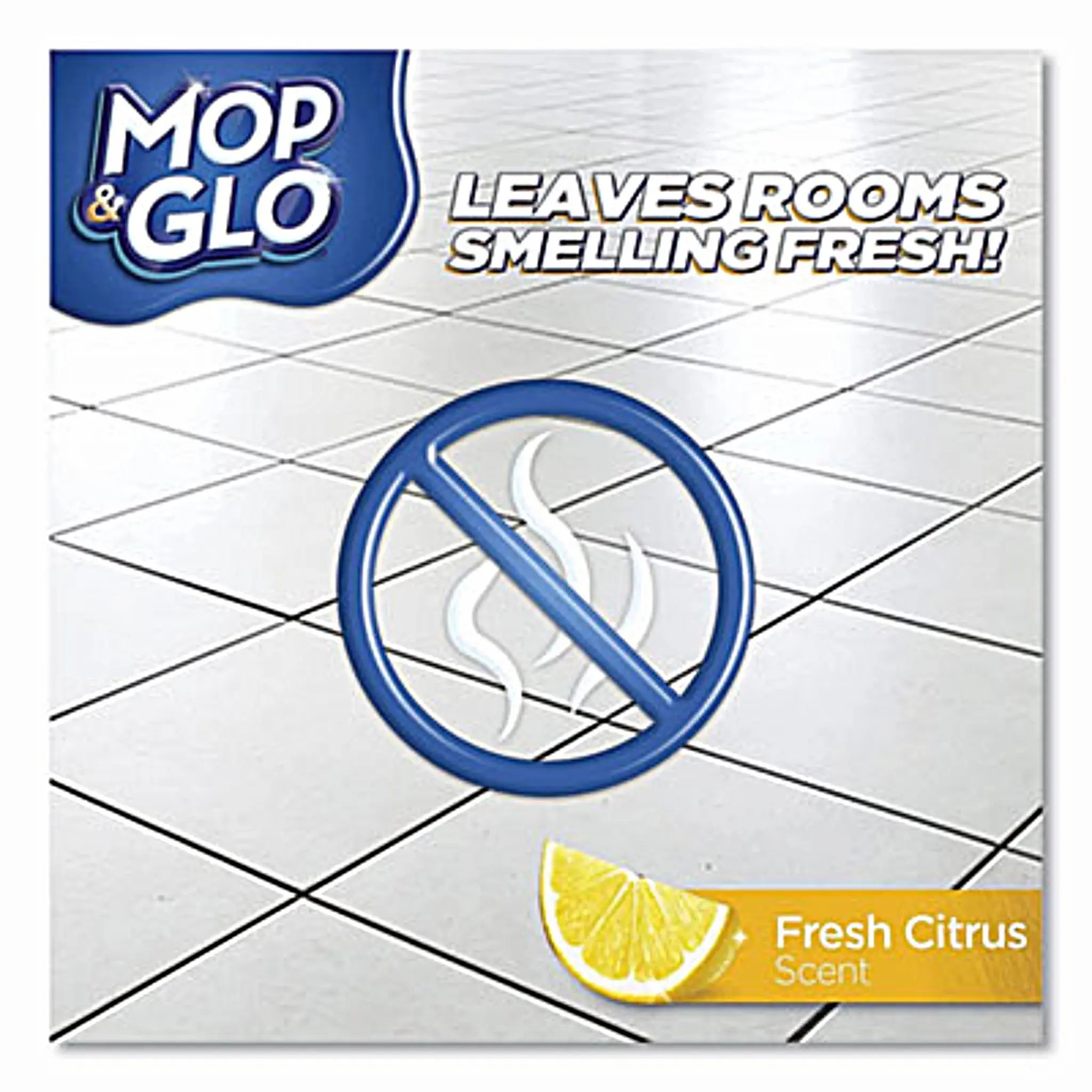 RECKITT BENCKISER Mop & Glo RAC89333 Triple Action Floor Cleaner, Fresh Citrus Scent, 32 oz Bottle, Leaves Rooms Fresh