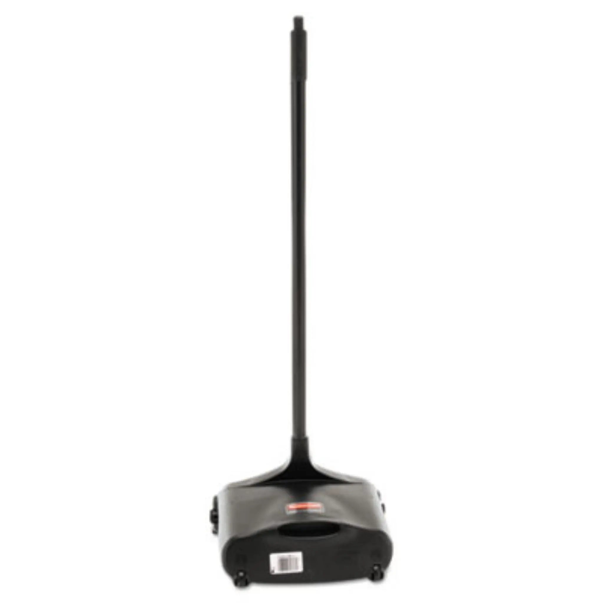 RUBBERMAID COMMERCIAL PROD. RCP253100BK Lobby Pro Upright Dustpan With Wheels, Back View
