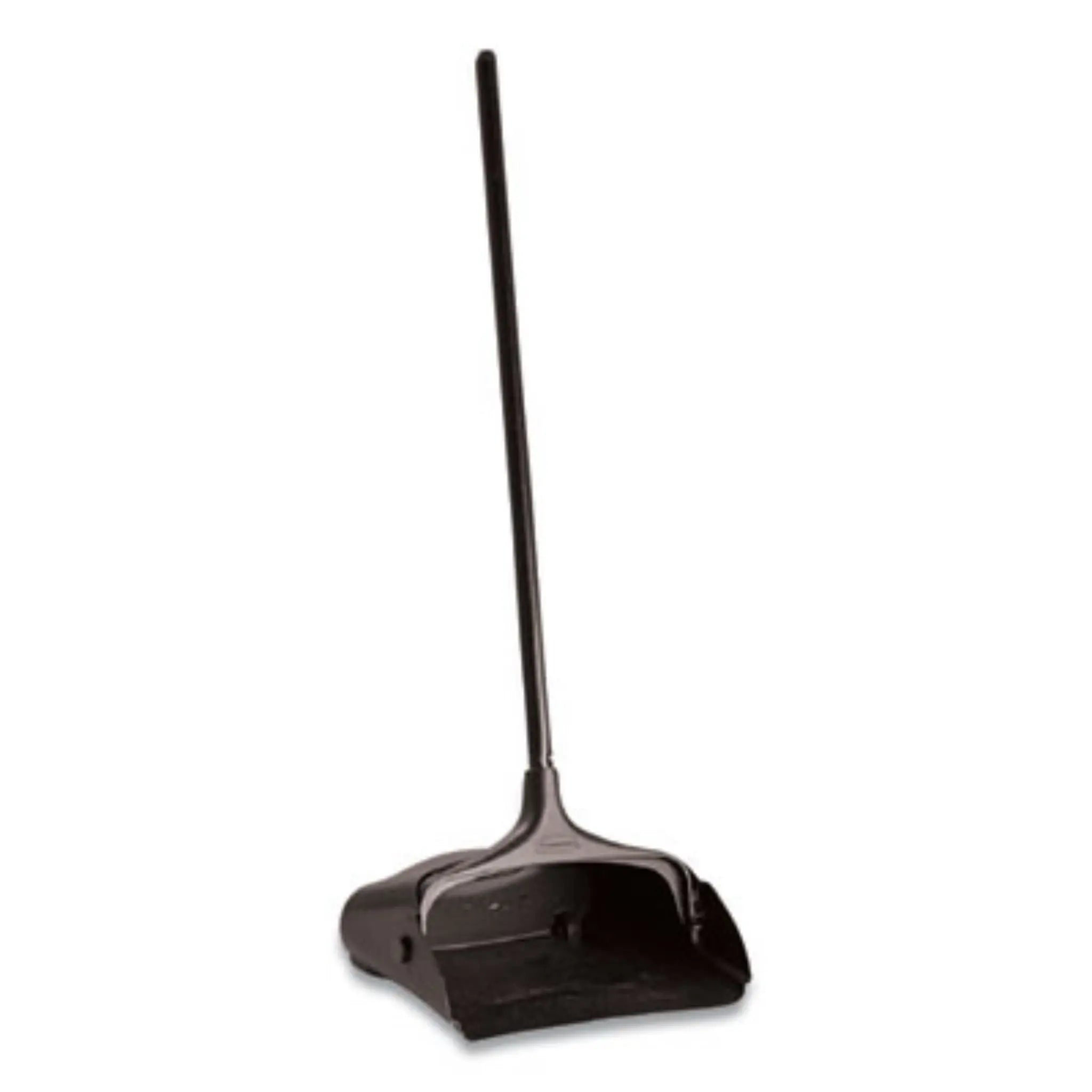RUBBERMAID COMMERCIAL PROD. RCP253100BK Lobby Pro Upright Dustpan With Wheels, Front View