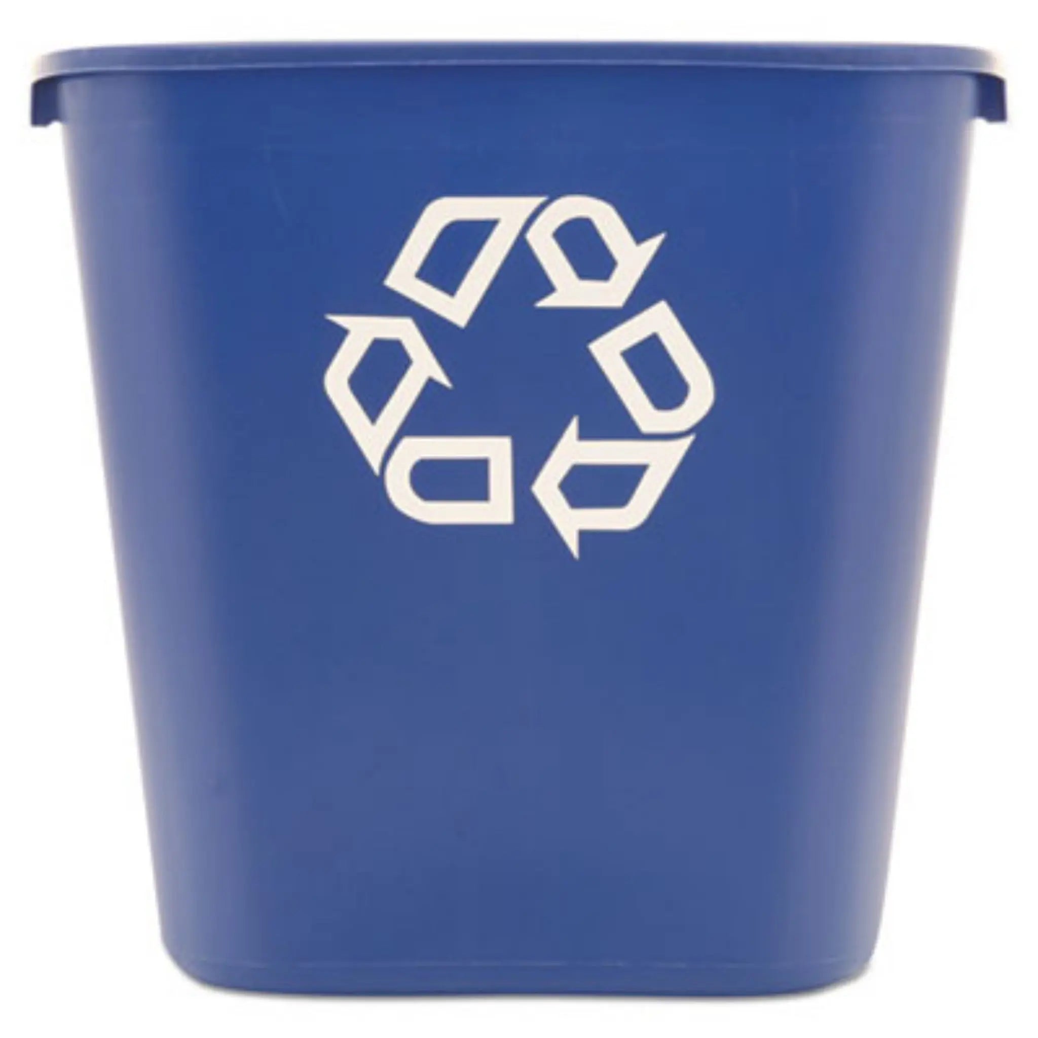 RUBBERMAID COMMERCIAL PROD. RCP295673BE Deskside Recycling Container, Medium, 28.13 qt, Plastic, Blue, 1 Each