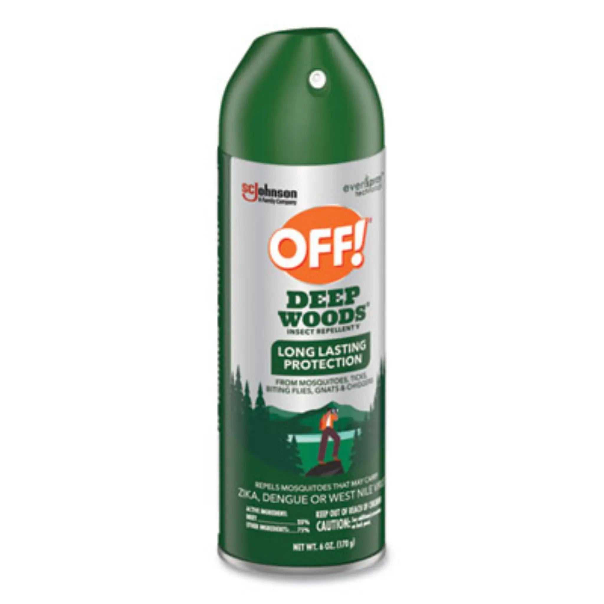 SC JOHNSON SJN334689 Deep Woods Insect Repellent, Front View