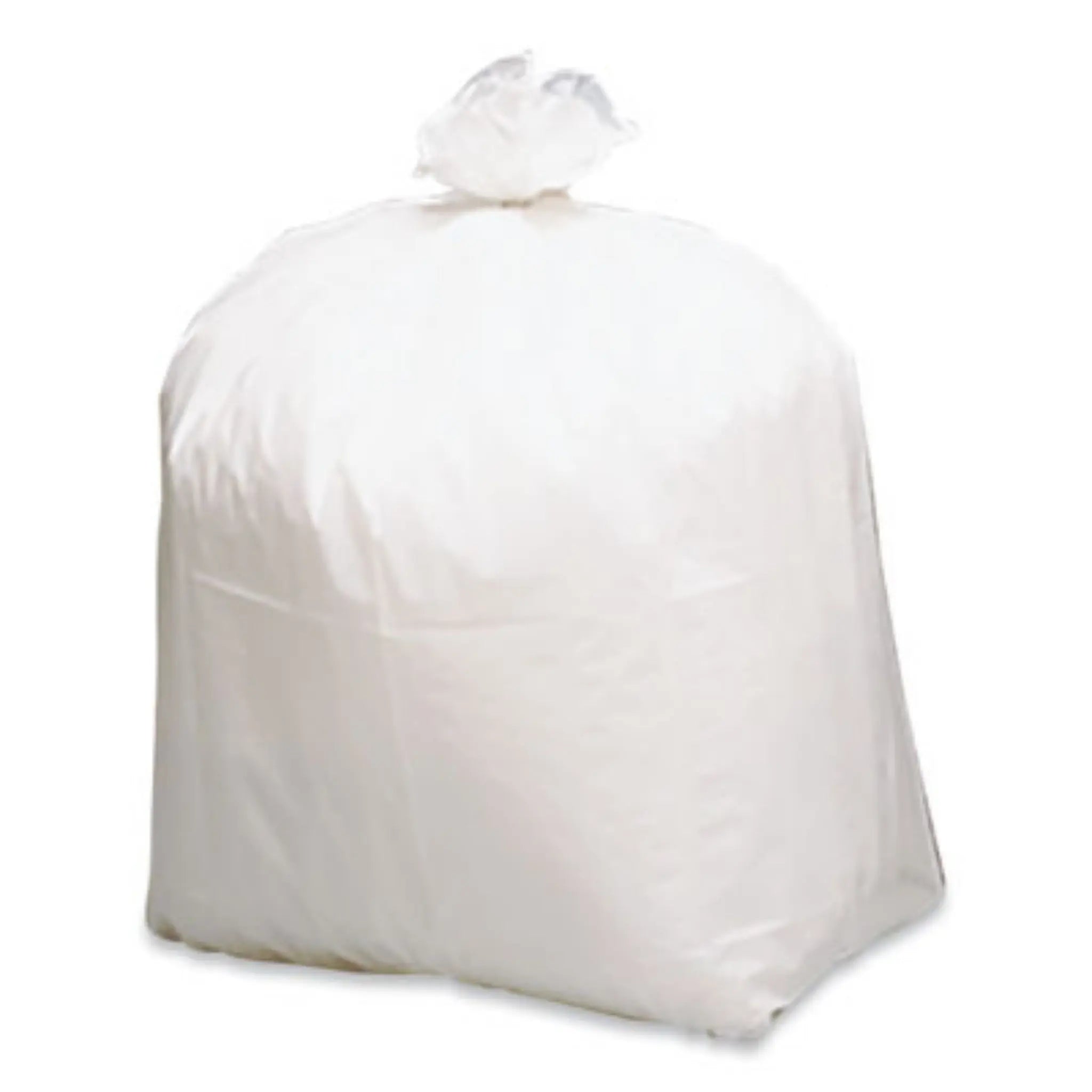 WEBSTER INDUSTRIES WBIRNW1K 50V Linear-Low-Density Recycled Tall Kitchen Bags, White Roll Bag