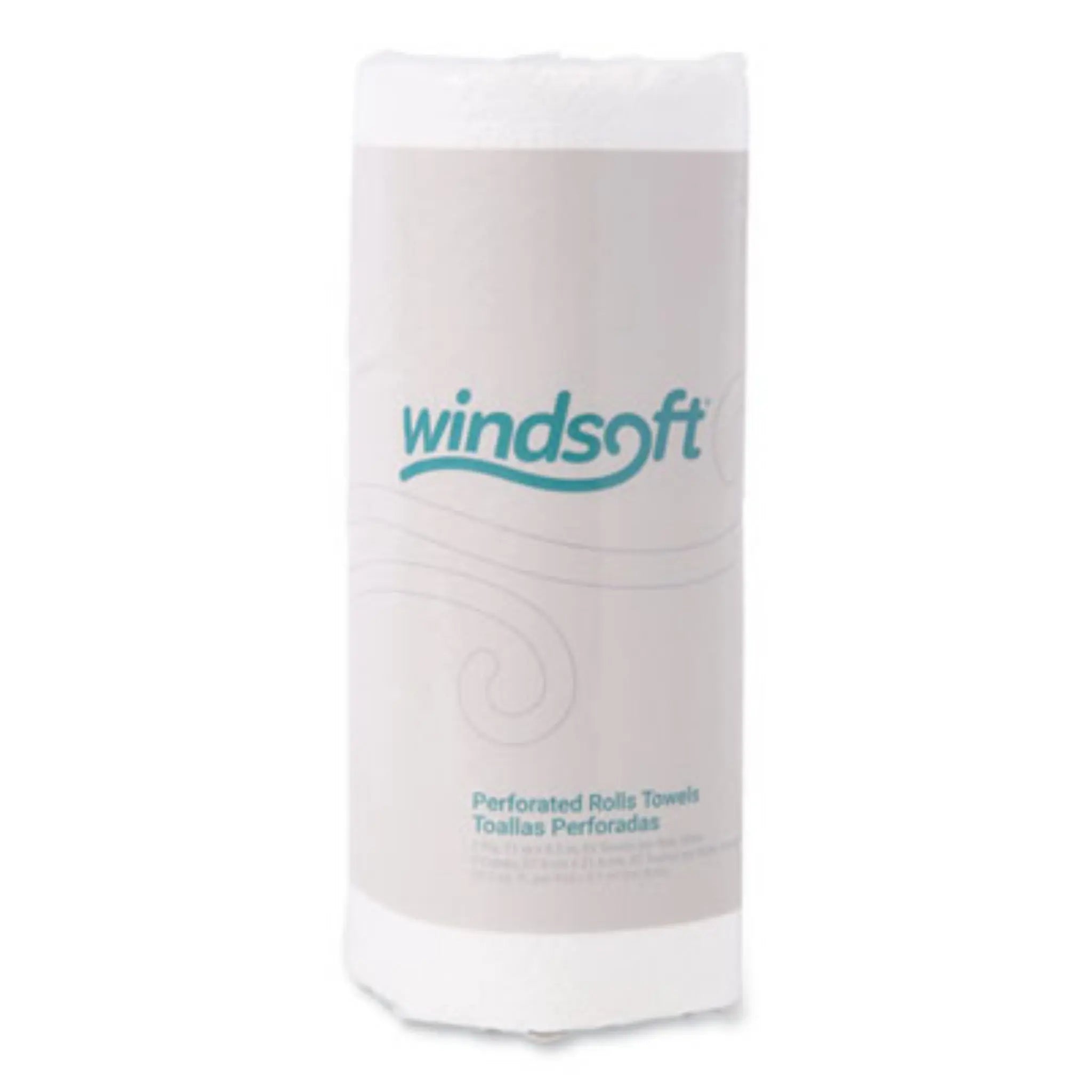 WINDSOFT WIN122085CTB Kitchen Roll Towels, 2-Ply, 11 x 8.5, White, Roll of 85, Carton of 30 Rolls