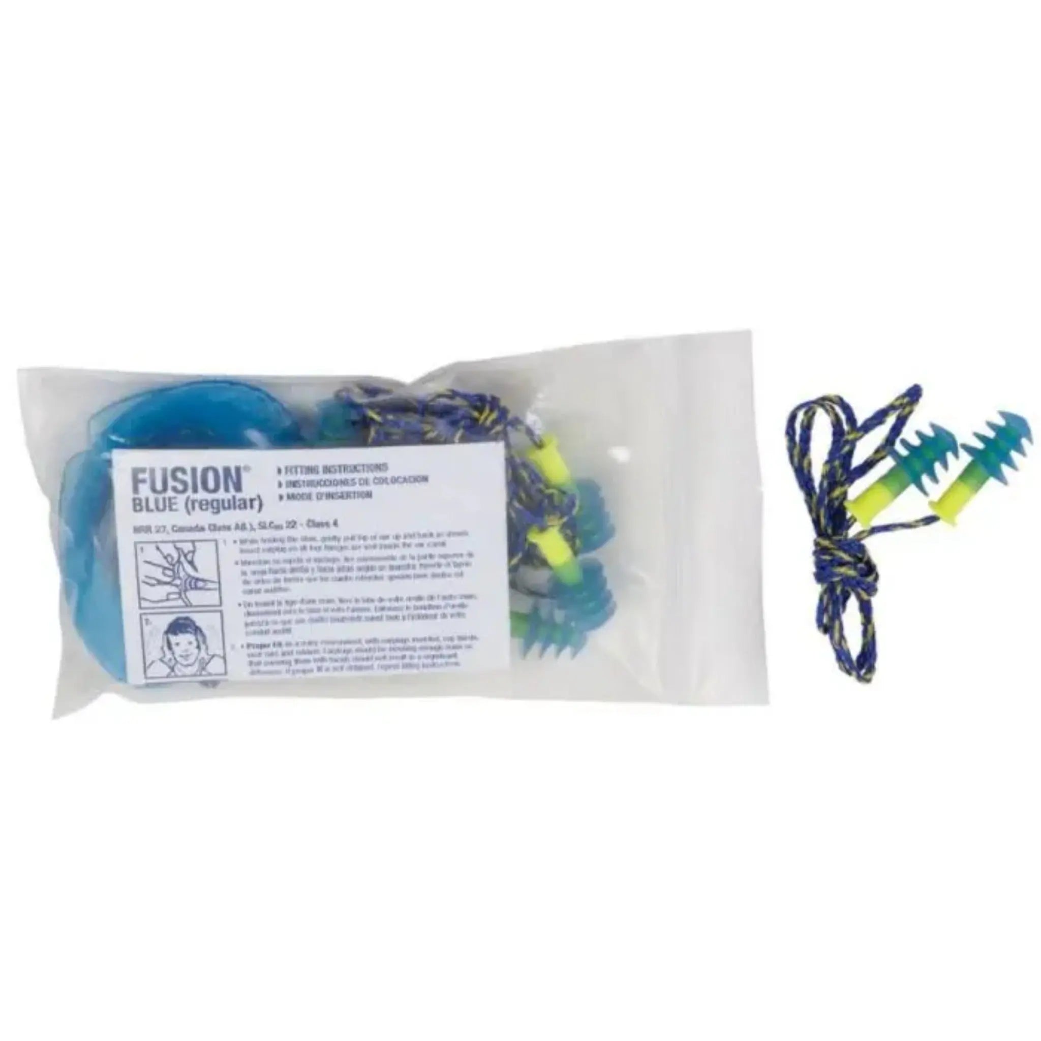 Honeywell Howard Leight FUS30-HP Fusion Tapered Reusable TPE Ear Plugs-Corded