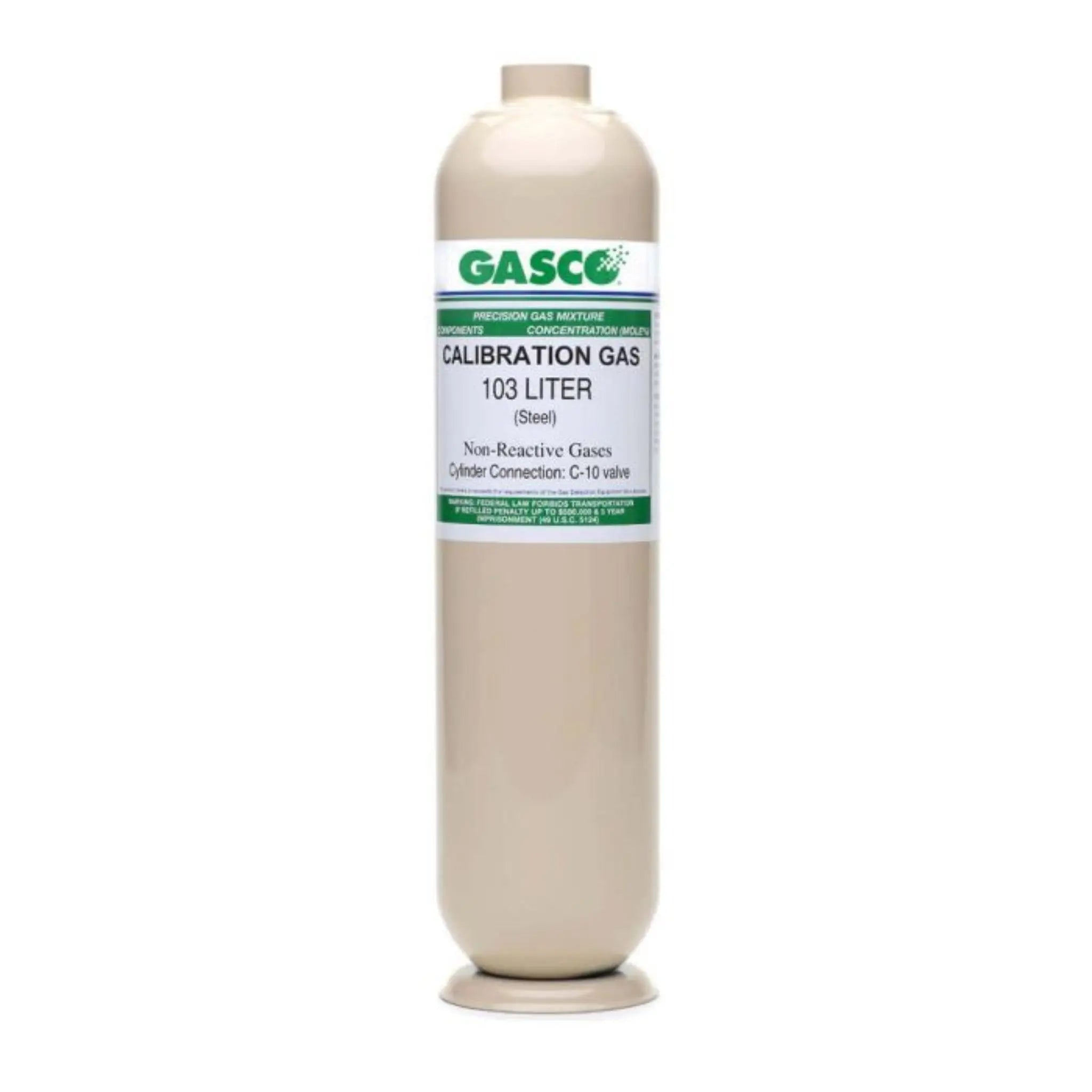 103 Liter Single Gas (20.9% O2) Calibration Gas, Nitrogen Balance