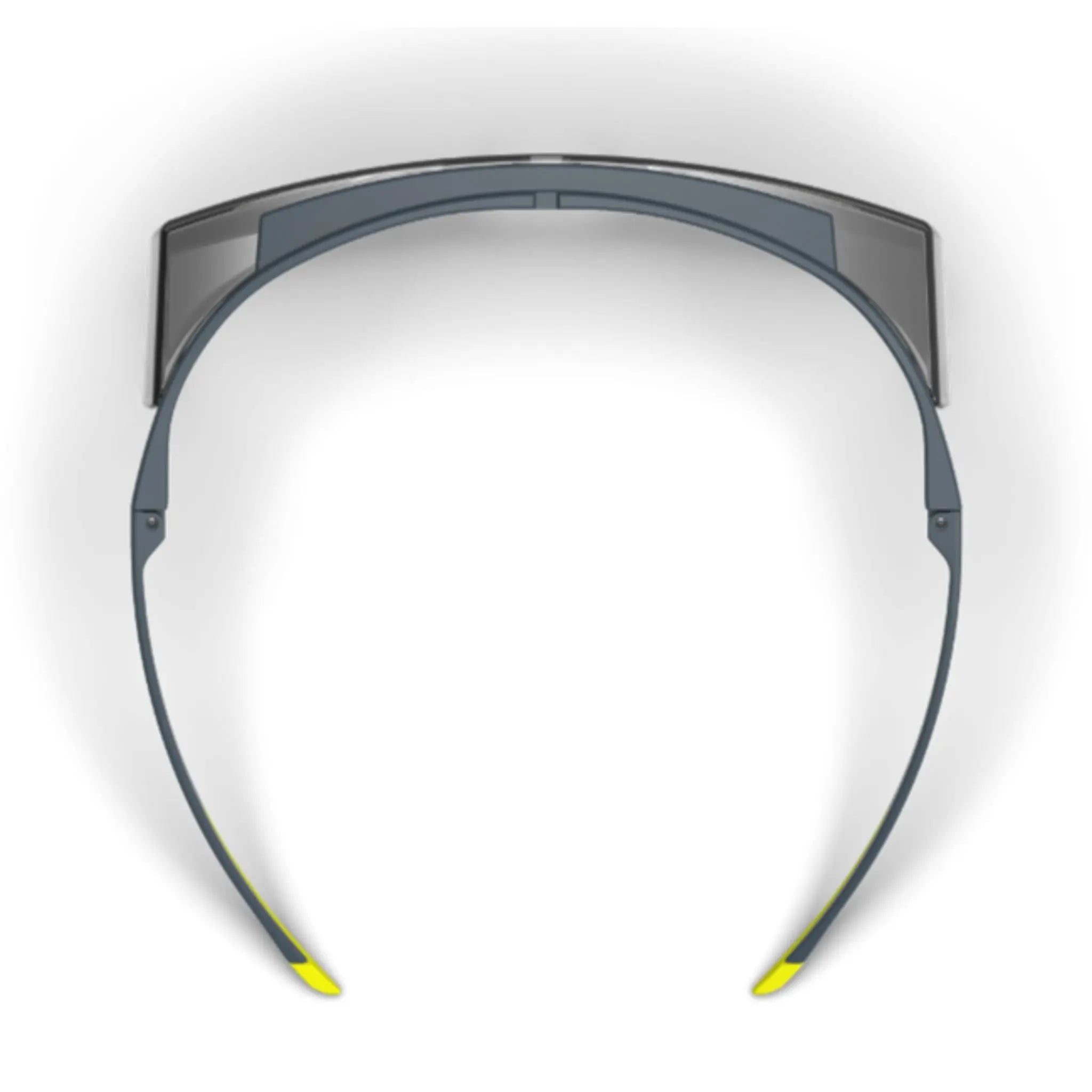 HEXARMOR LT250 Safety Glasses, OTG, TruShield Lens, Gray, Top View