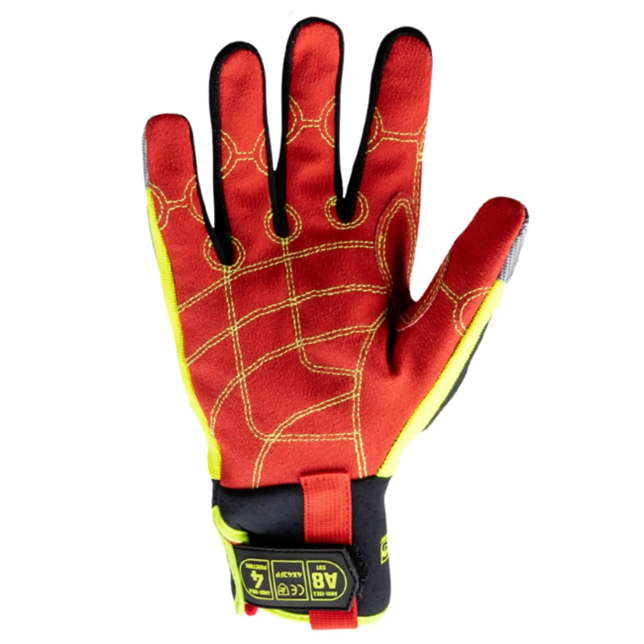 HexArmor EXT Rescue 4011 Extrication Glove, Hi-Vis Lime, 1 Pair