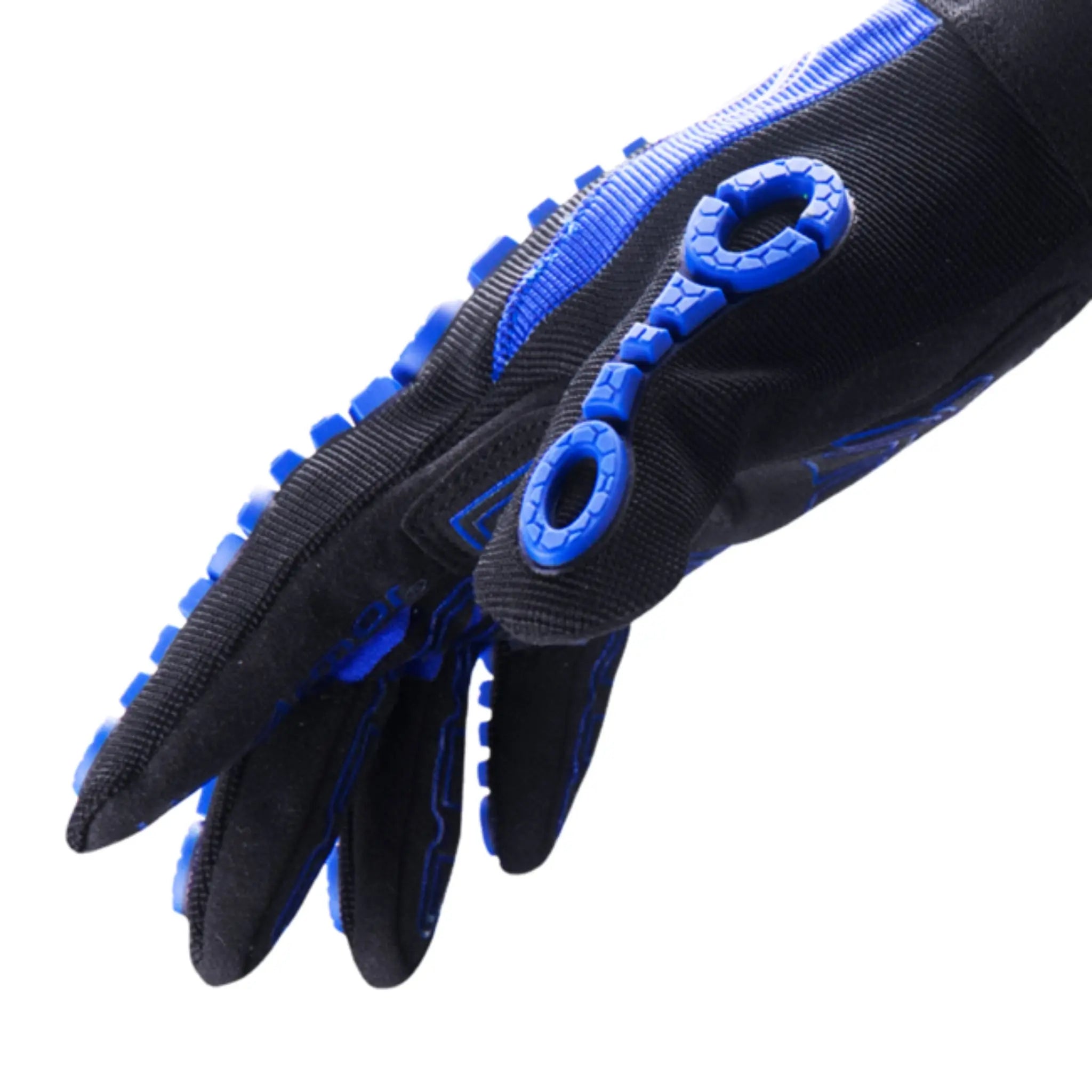 HexArmor Chrome Series 4024 Work Gloves, Blue, 1 Pair, Side View