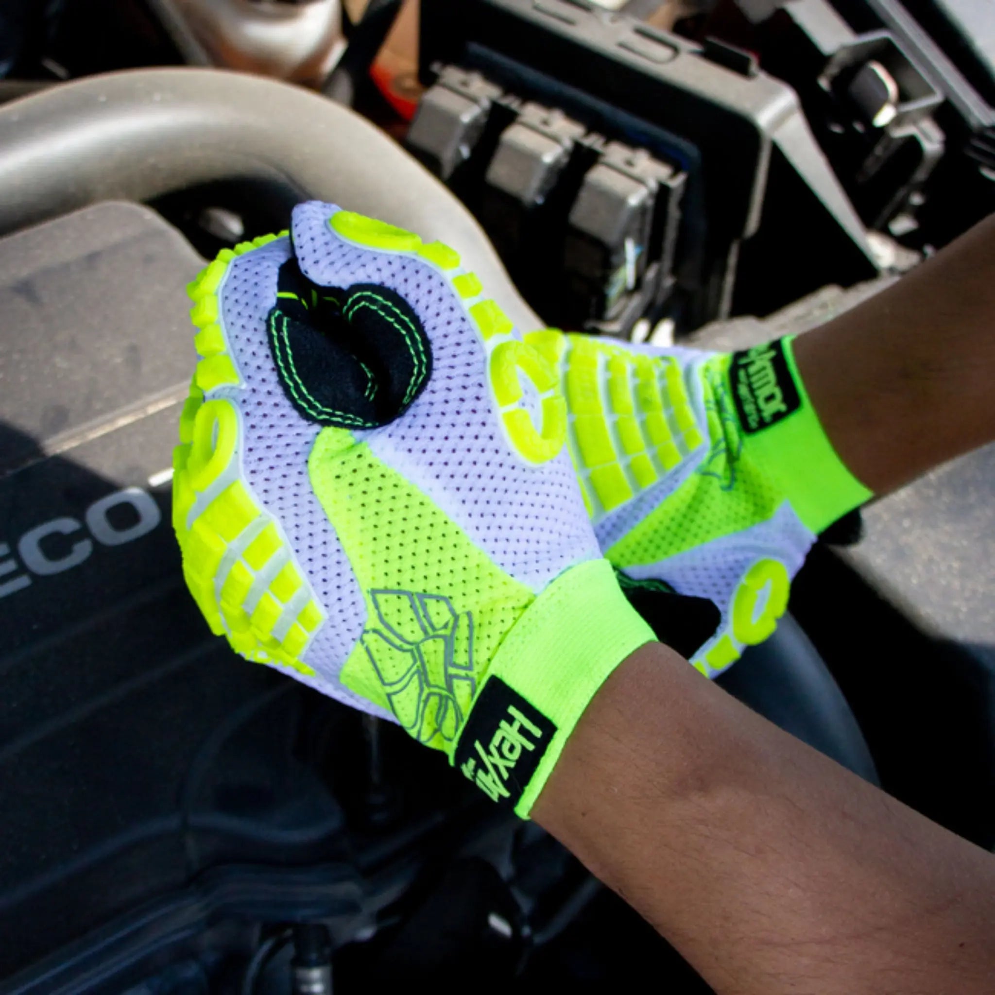 HexArmor Chrome Oasis 4030 Work Gloves, White, 1 Pair, Palm View