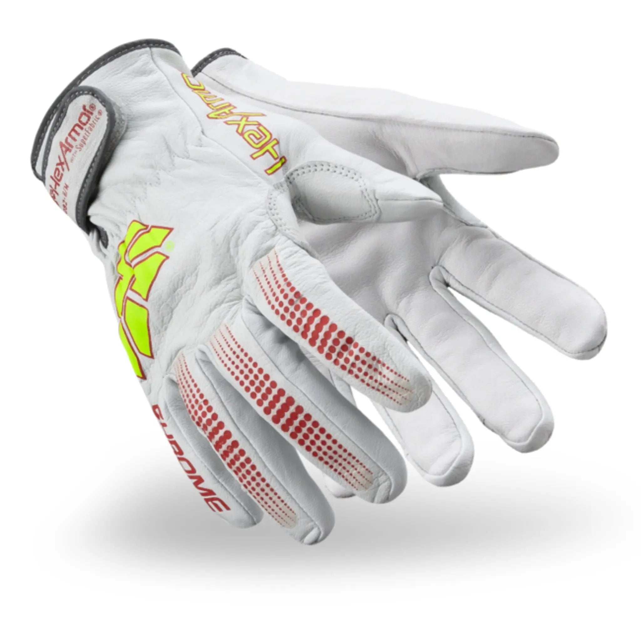HexArmor Chrome Series 4082 Arctic Leather Work Gloves, White, 1 Pair, Main Image 2