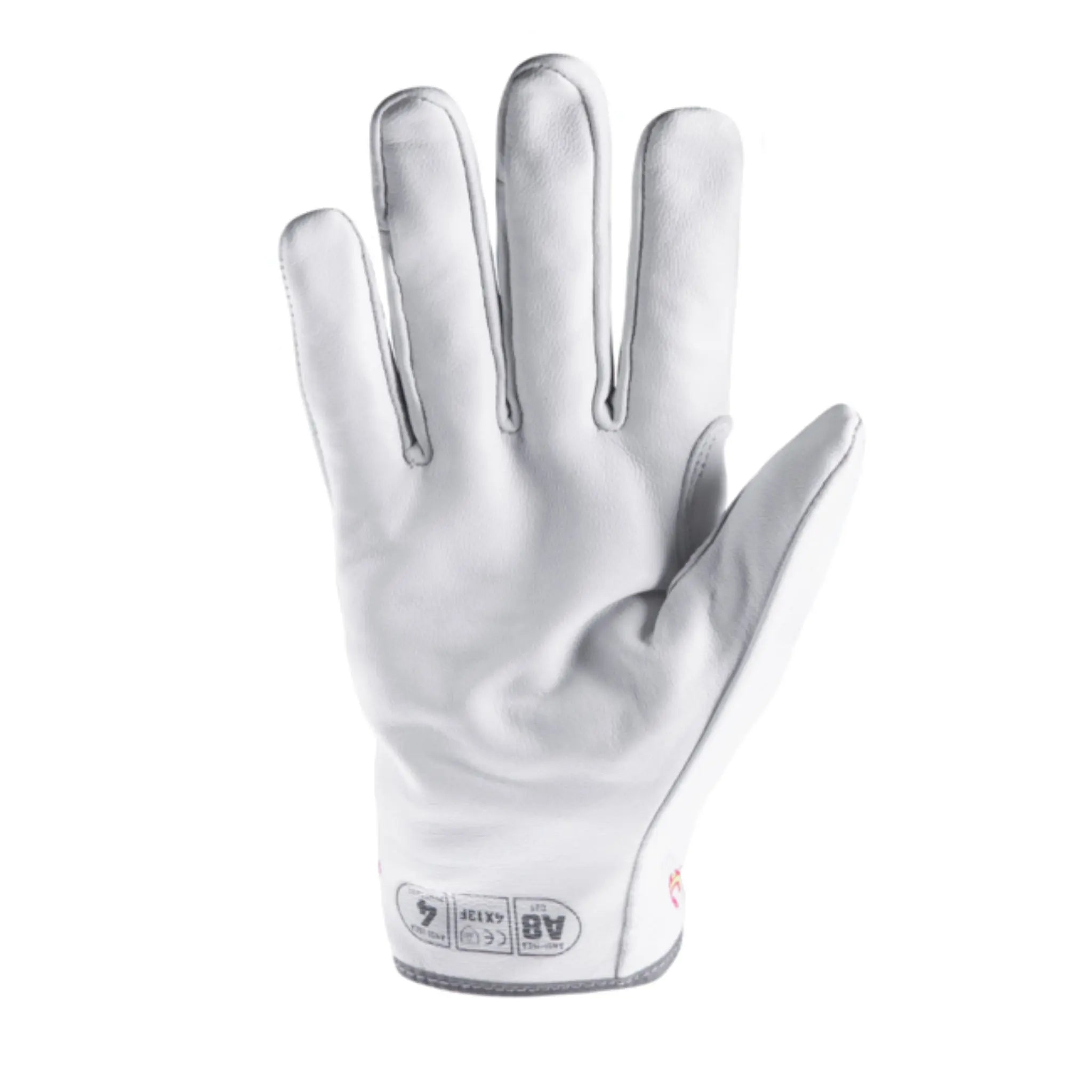 HexArmor Chrome Series 4082 Arctic Leather Work Gloves, White, 1 Pair, Palm View