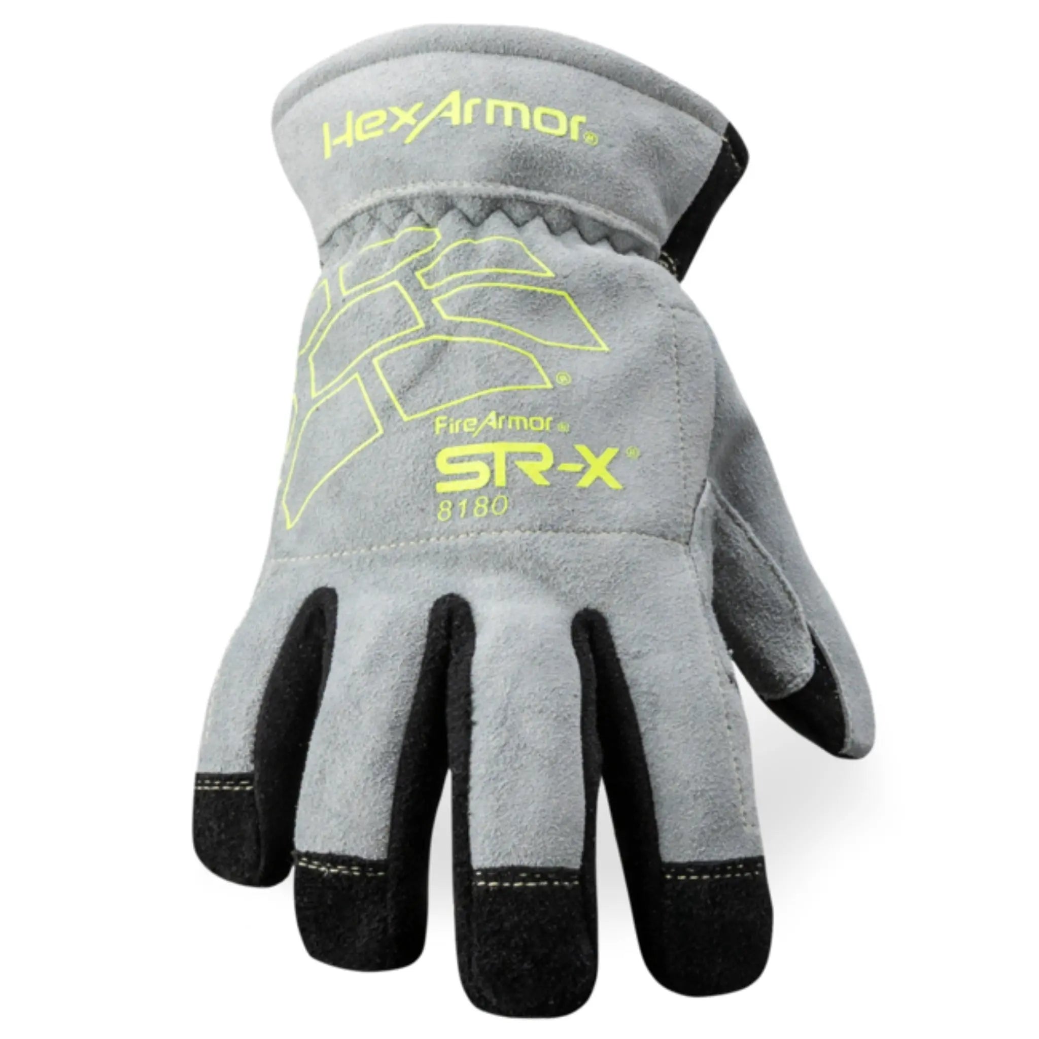 HexArmor FireArmor SR-X 8180 Structural Fire Glove, Gray, 1 Pair