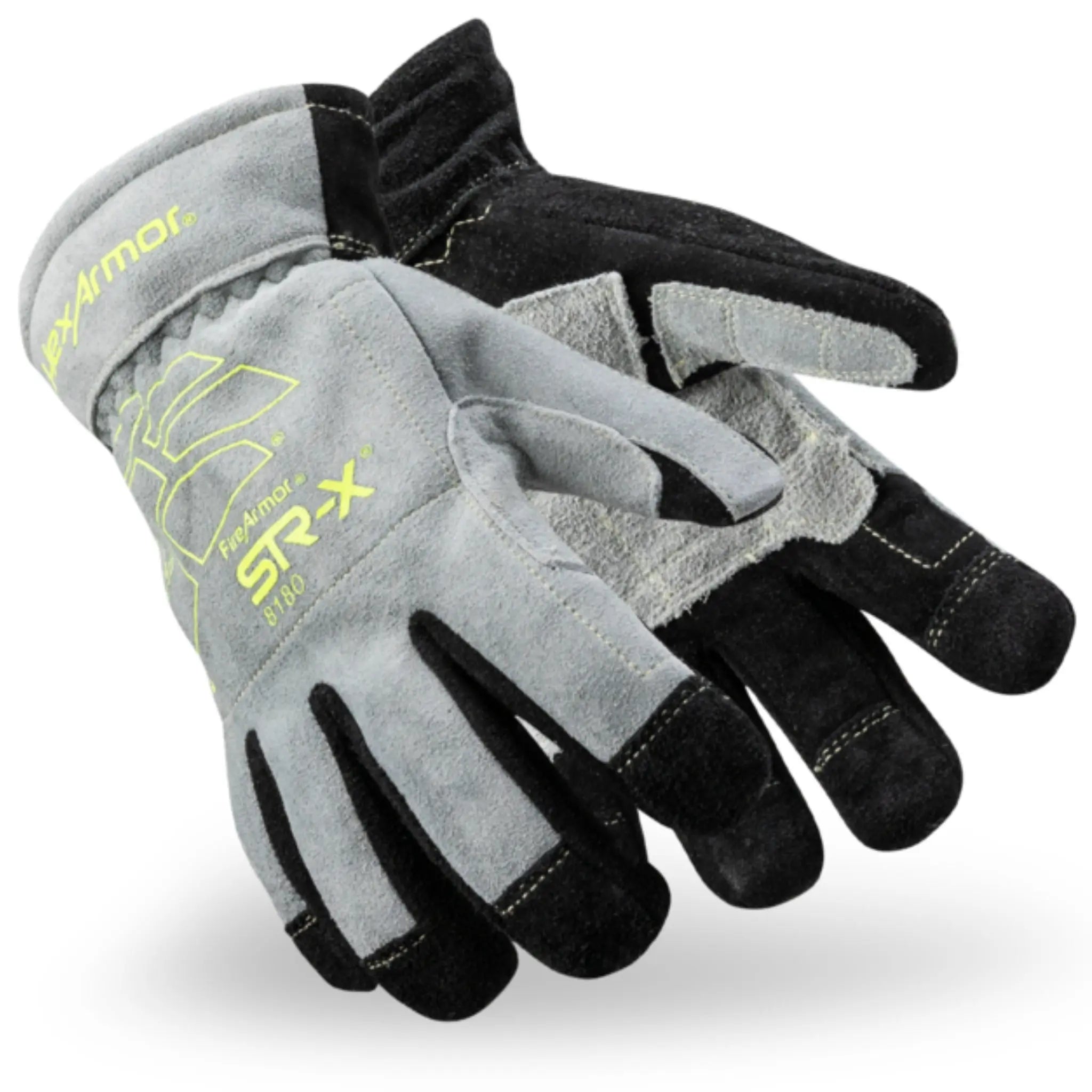 HexArmor FireArmor SR-X 8180 Structural Fire Glove, Gray, 1 Pair