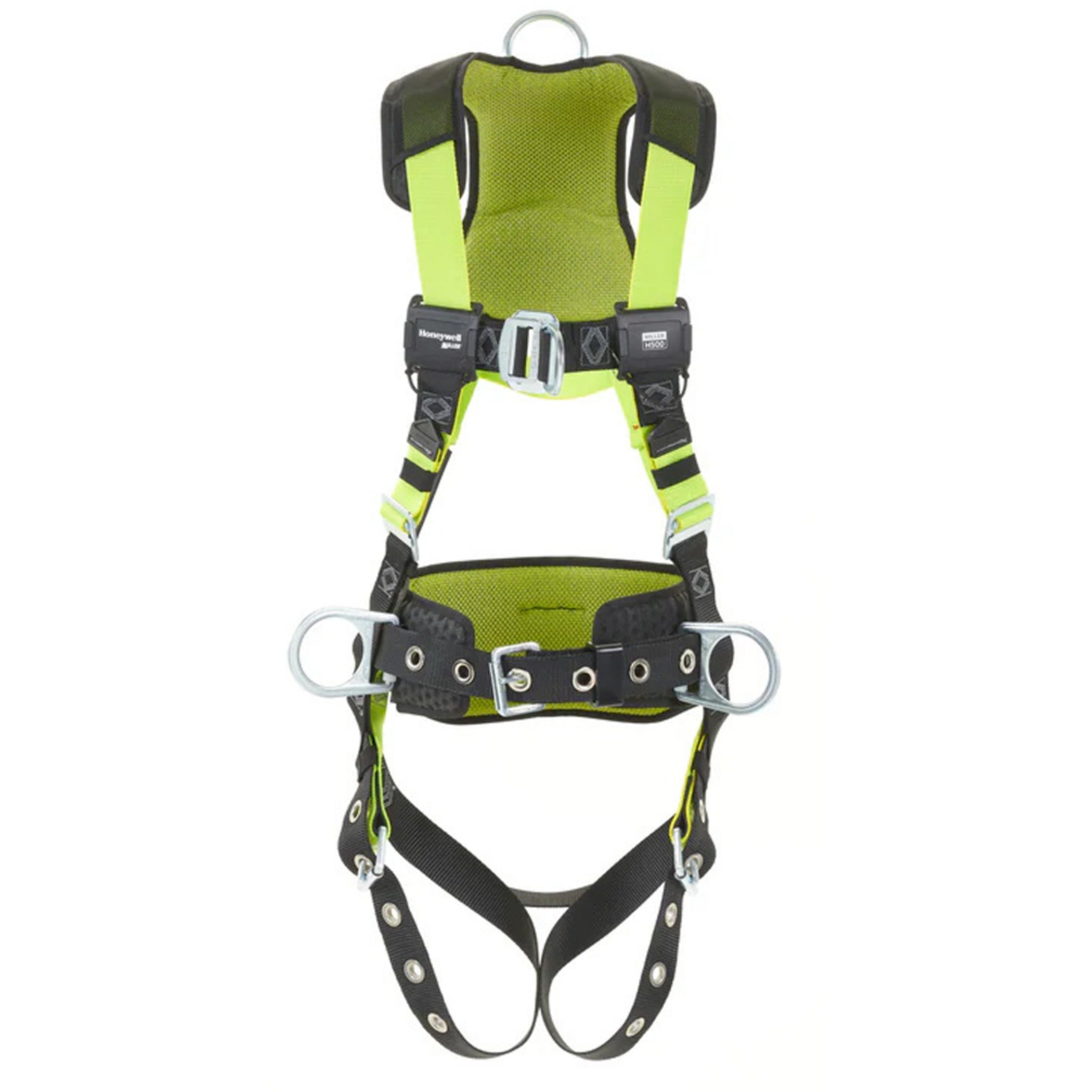 Honeywell Miller H5CS311022 H500 CS1 Steel 1 Pt Harness Wtongue and Chest Mating Buckles Wside D-Rings Wshoulder Pads, 1 Each
