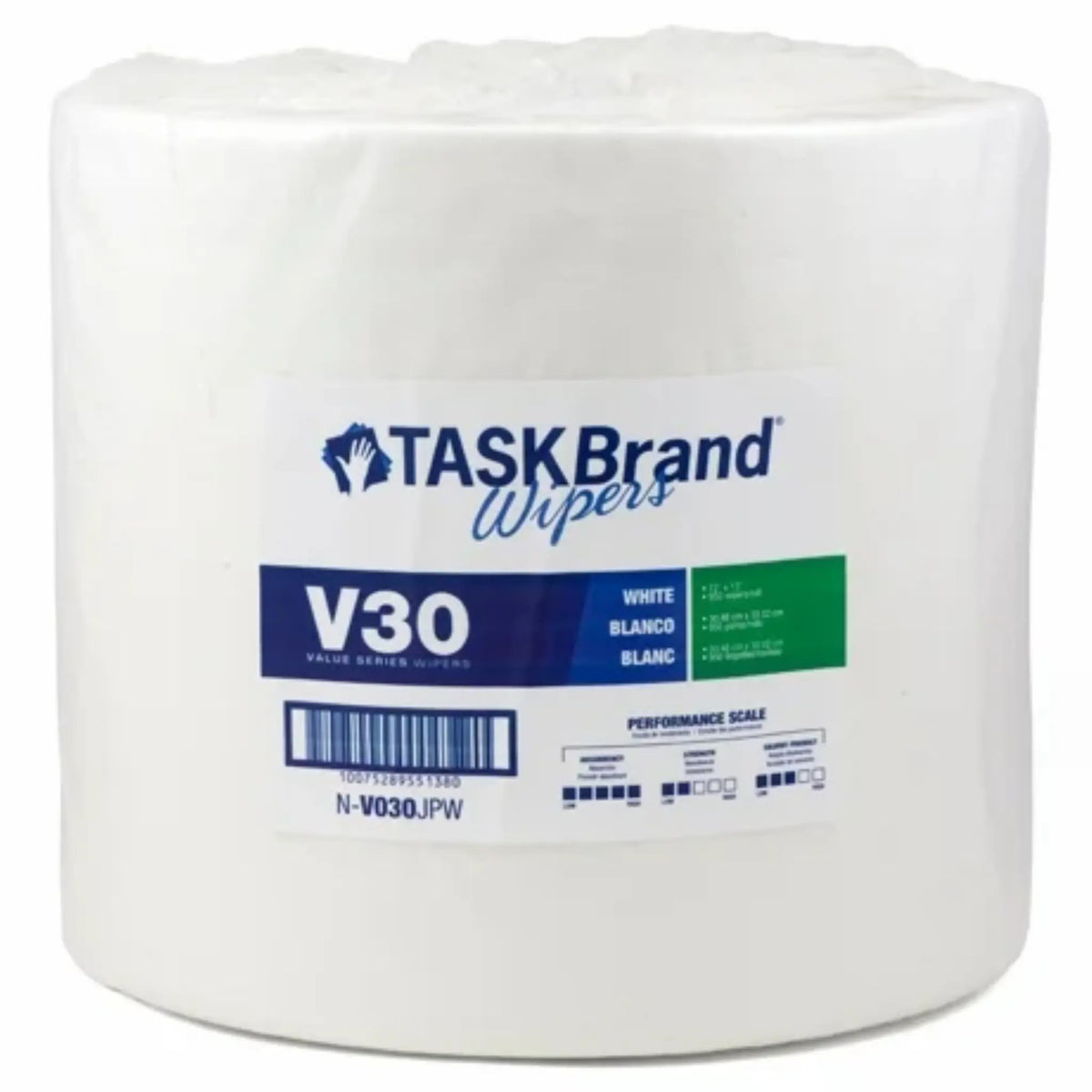 Hospeco TASKBrand N-V030JPW V30 Value Series Wipers, Main Image