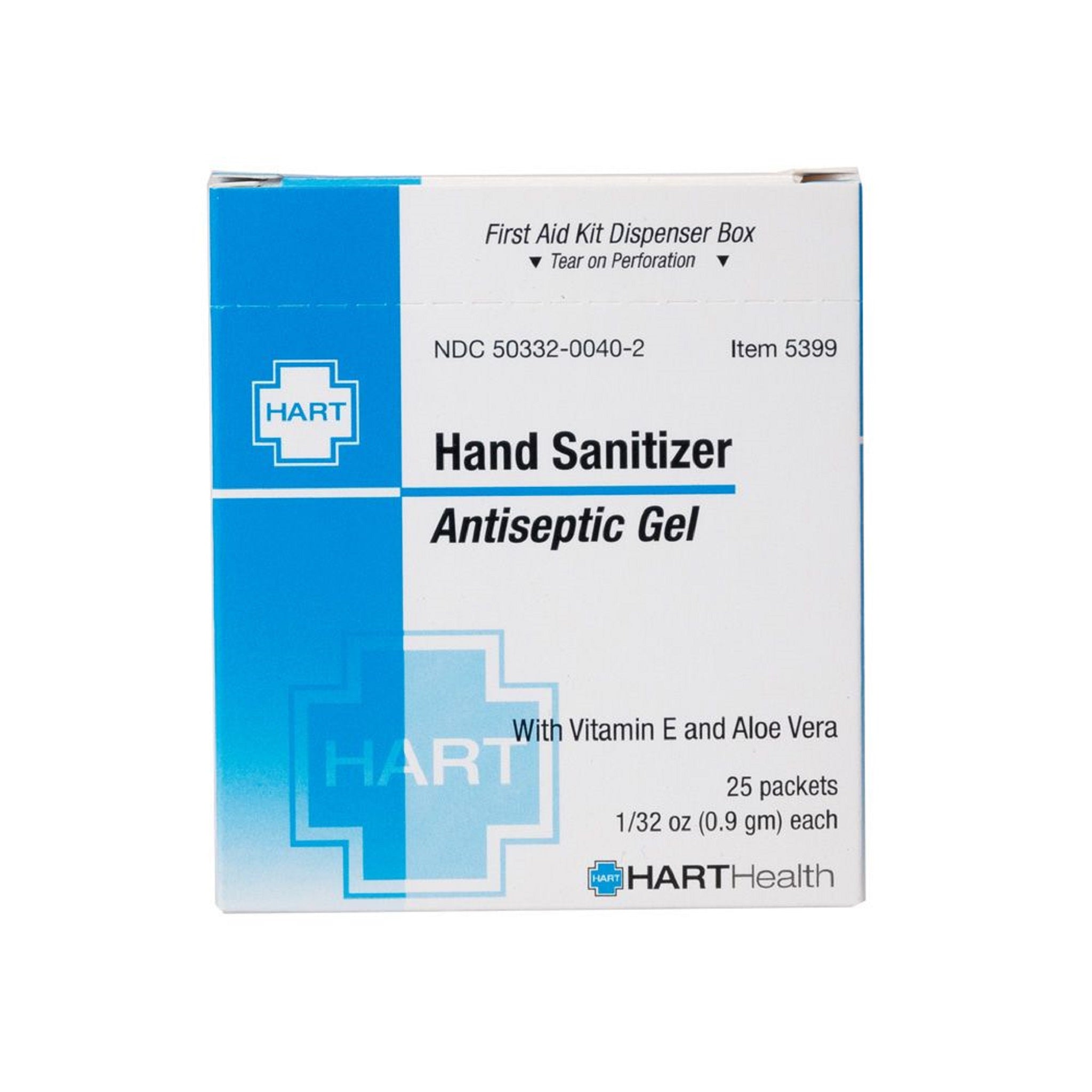 Hart Health 5399 Hand Cleaner, HART, Hand Sanitizer, Box of 25