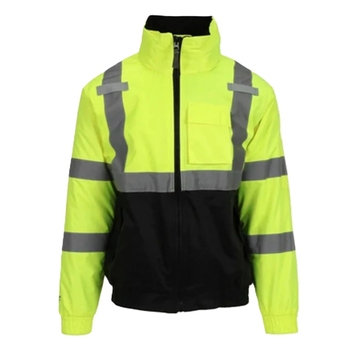 TINGLEY RUBBER CORP J26119.LG Bomber II Jacket, Hi-Vis Lime, Large, 1 Each