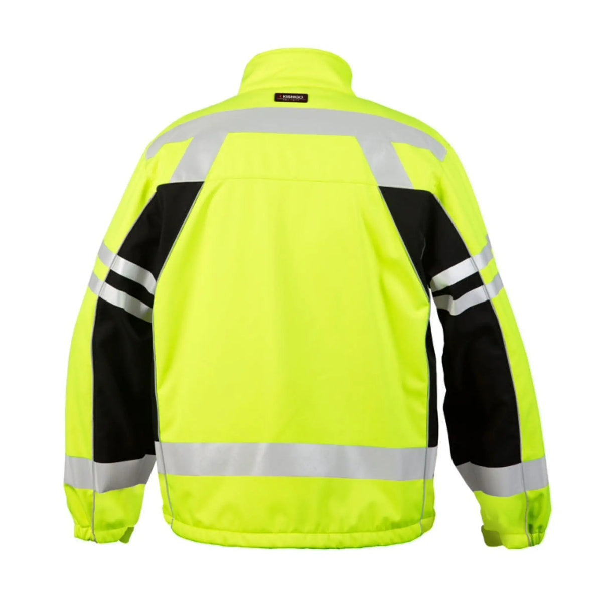Kishigo JS137 Premium Black Series Soft Shell Jacket, Type R, Class 3, Lime, 1 Each