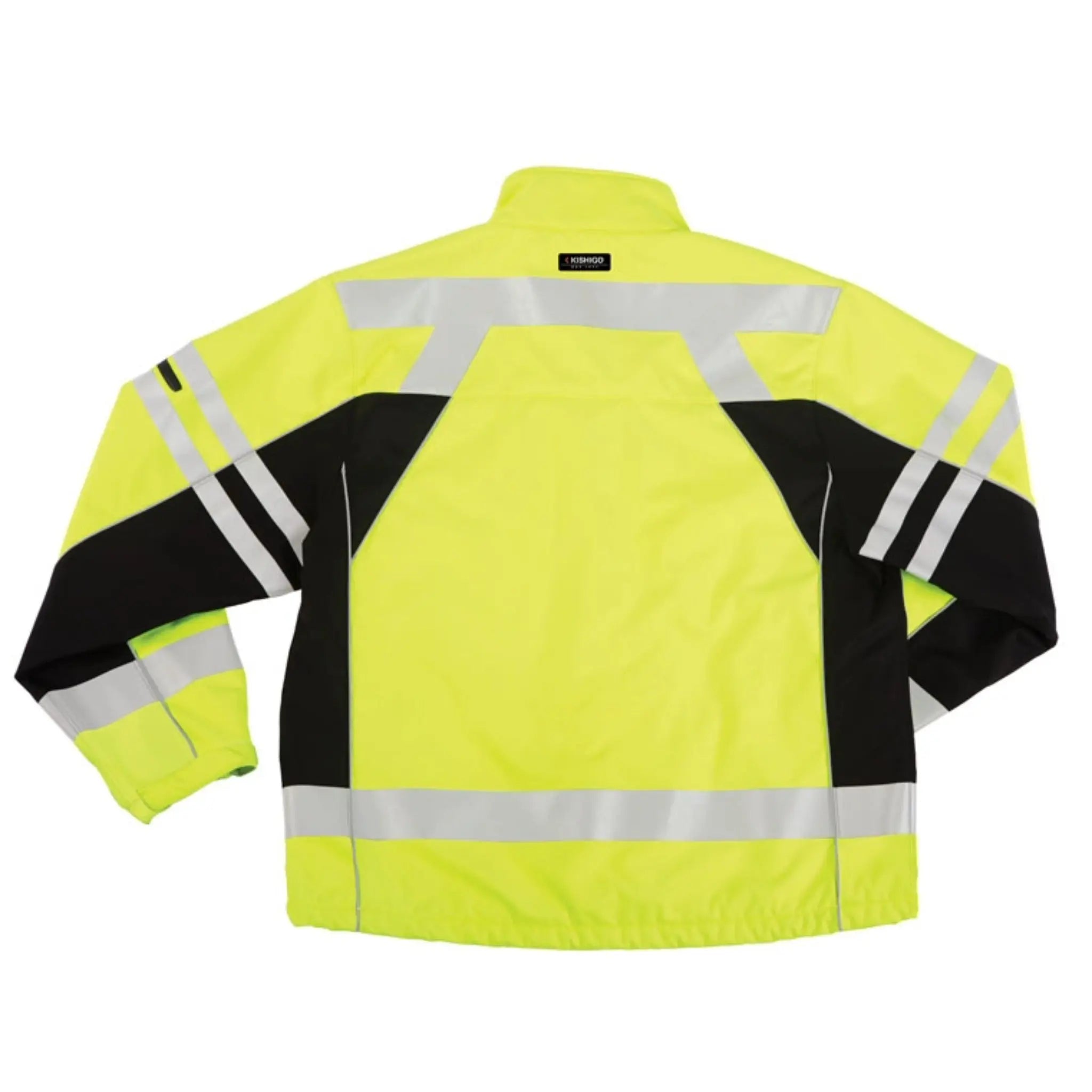 Kishigo JS137 Premium Black Series Soft Shell Jacket, Type R, Class 3, Lime, 1 Each