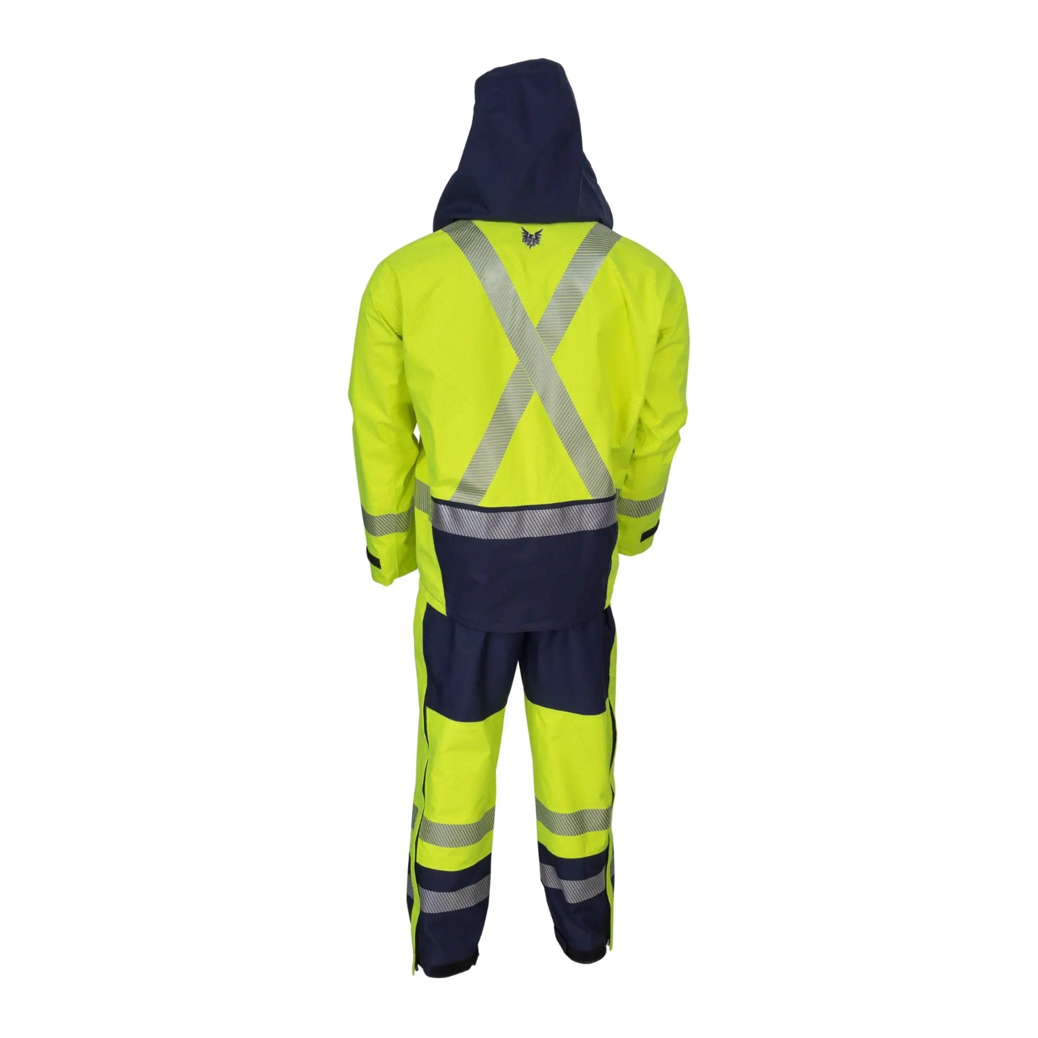 National Safety Apparel DRIFIRE KITFR2LG2 FR DuoStorm Jacket & Bib System-Back-Image