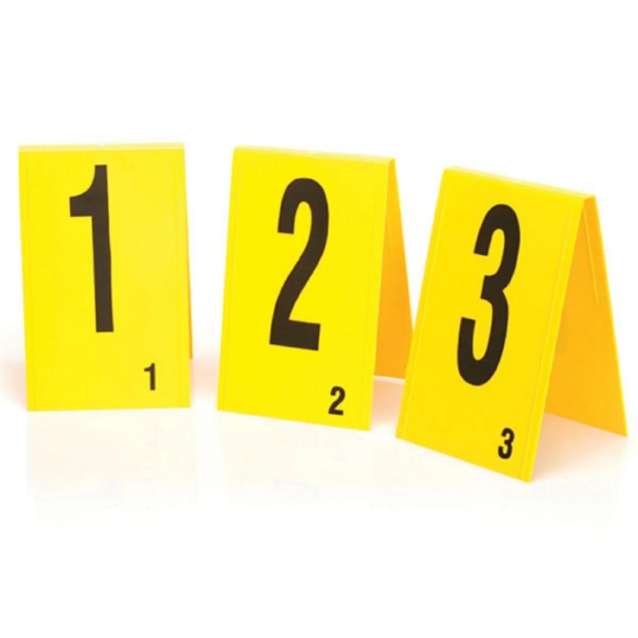 Safariland Lightning Powder Numbers, Photo Evidence Markers, Yellow, Pack of 6, Main Image