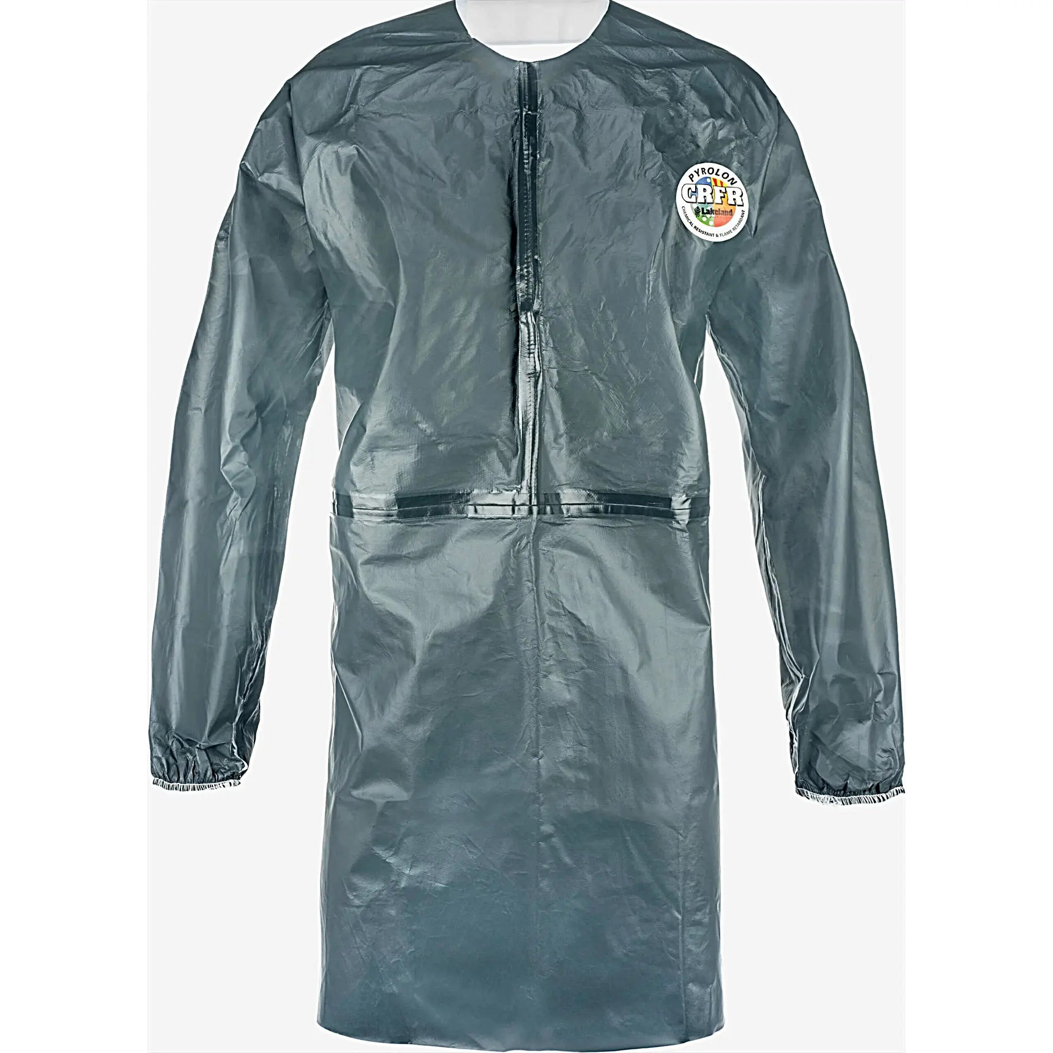 Lakeland 51730-L Pyrolon CRFR Apron, Long Sleeve, Gray, Large, Case of 12