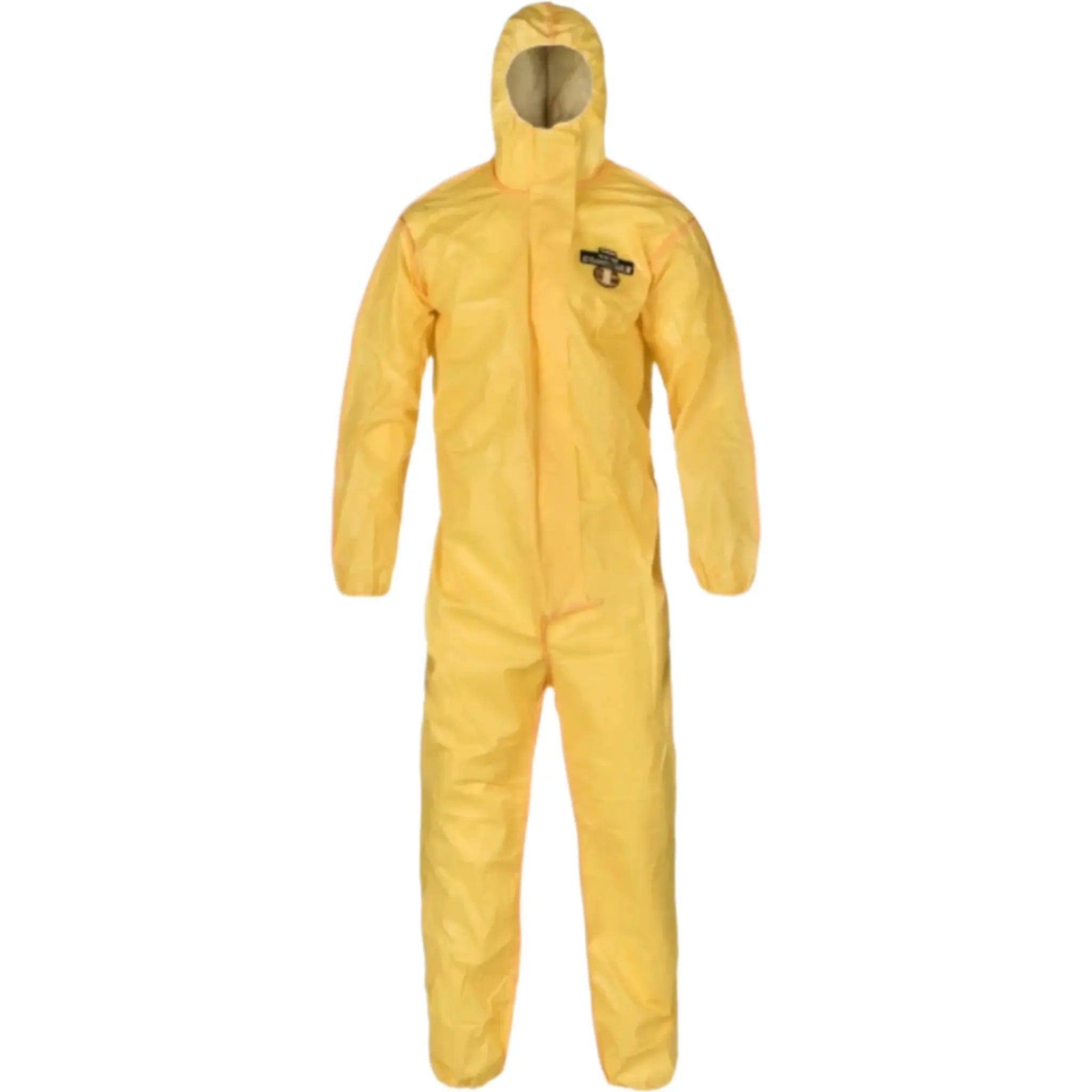 Lakeland ChemMax 1 C1B428Y Bound Seam Coverall with Attached Hood & Elastic Wrist and Ankle, Yellow, Main Image