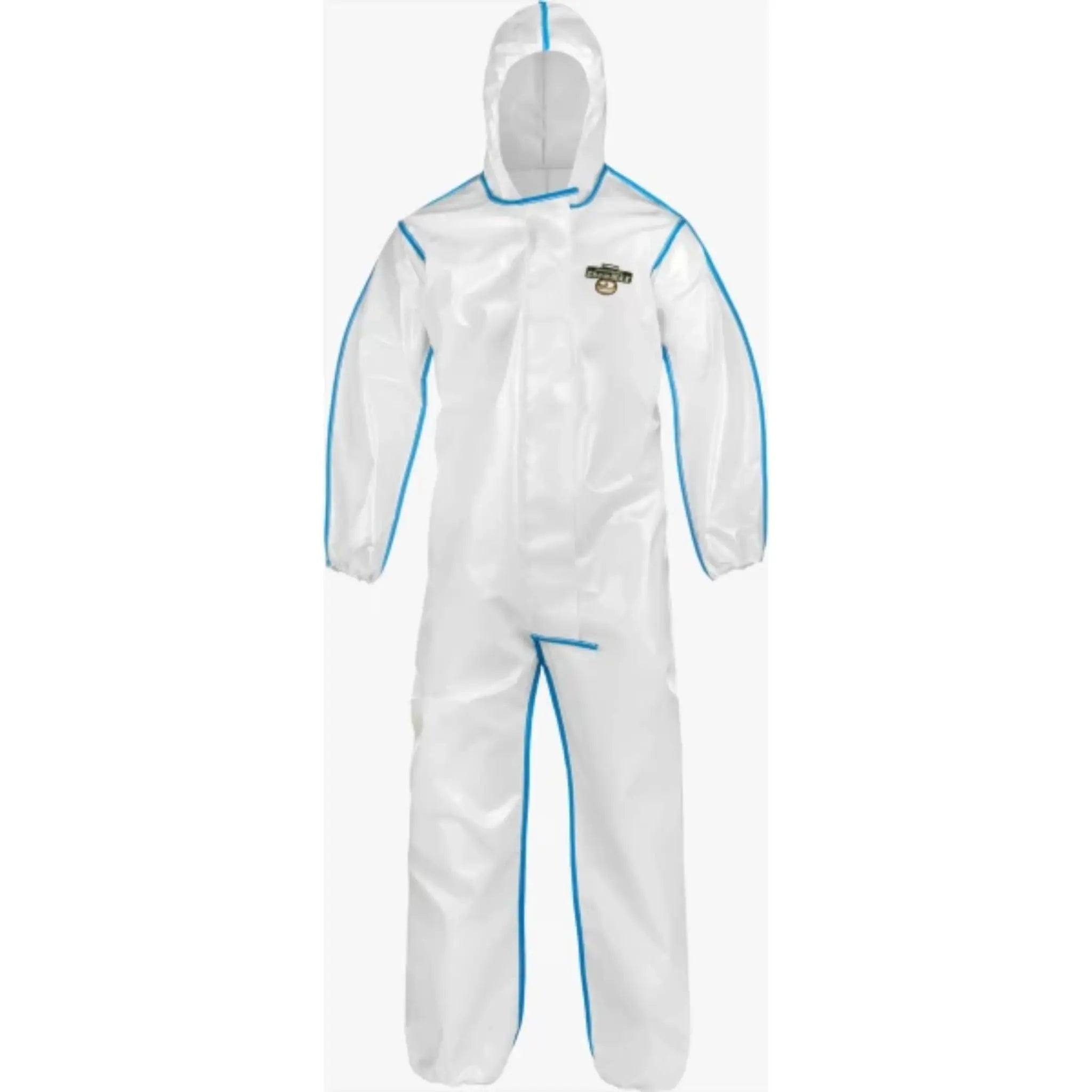 Lakeland ChemMax 2 C2B428-MD Bound Seam Coverall with Attached Hood, White, Medium, Case of 12